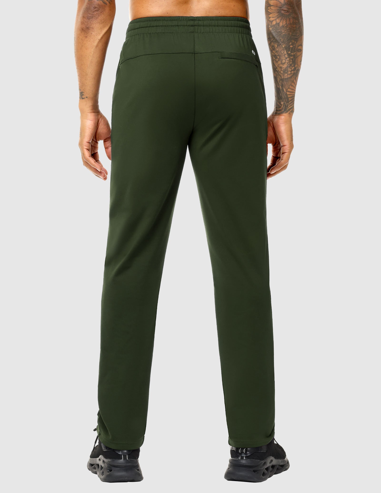 MIER Men's Fleece Lined Athletic Pants with Zipper Pockets | Winter Warm Workout Sweatpants Men's Train Pants