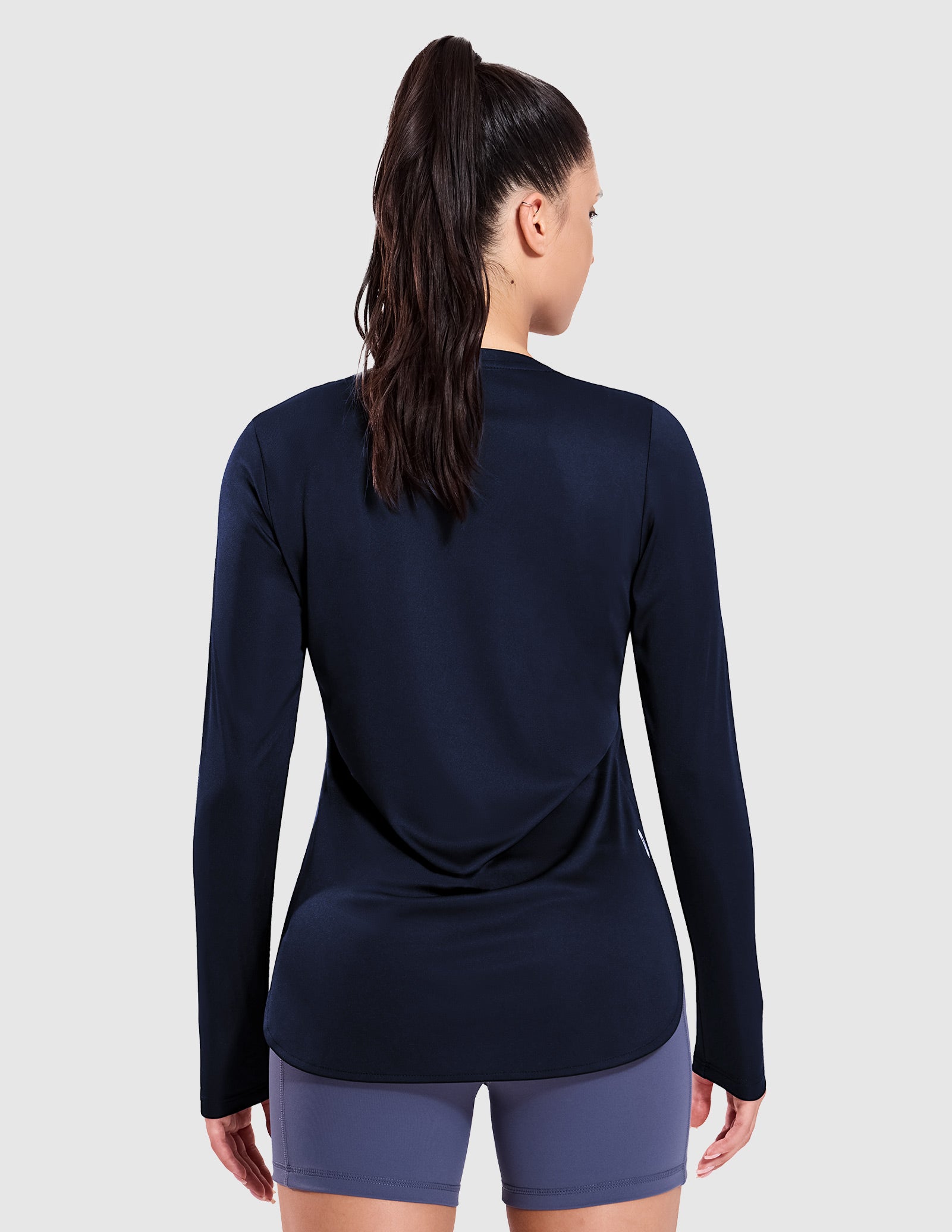 MIER Women's UPF 50 Plus Long Sleeve Running Shirt Sun Protection and Style Women Active Shirt