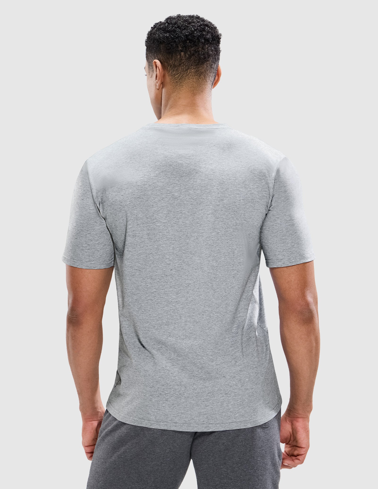 Men's Cotton T-Shirts with Pocket Soft Crewneck Tee