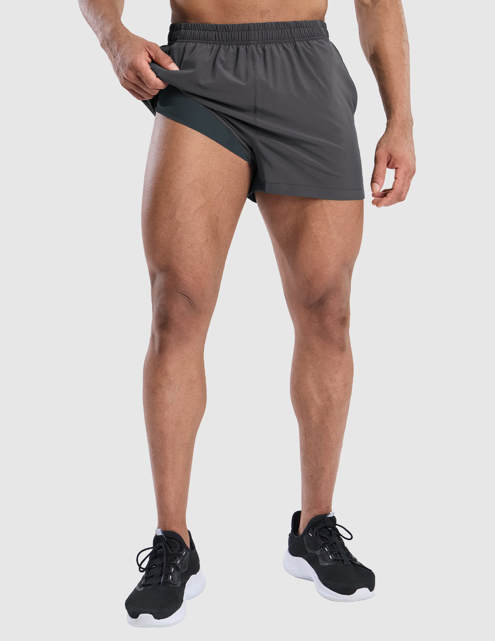 Gym Clothes Men Running Shorts With Phone Pocket Men MIER Men's