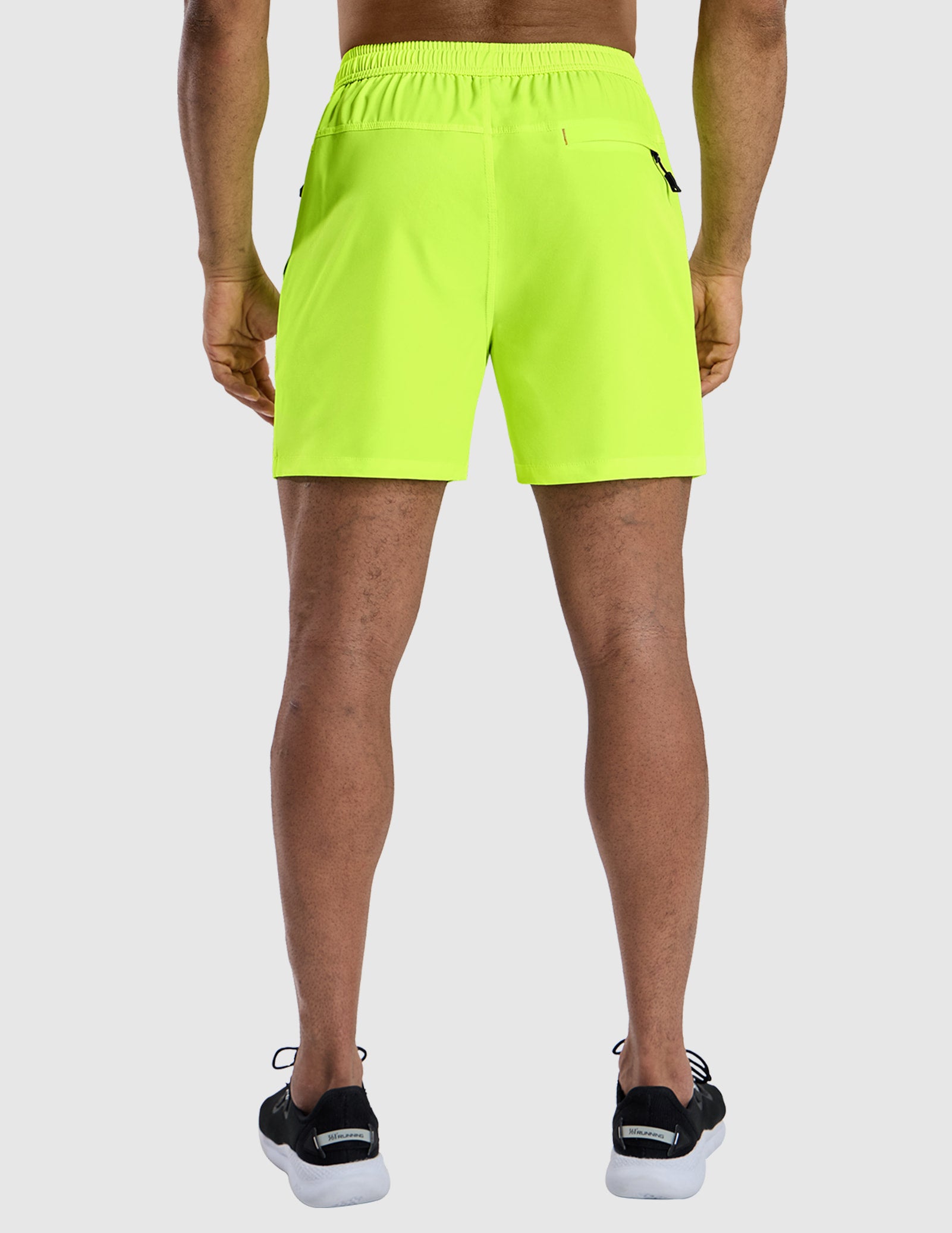 MIER Men's 5 Inch Dry Fit Running Shorts with Zipper Pockets Men's Shorts