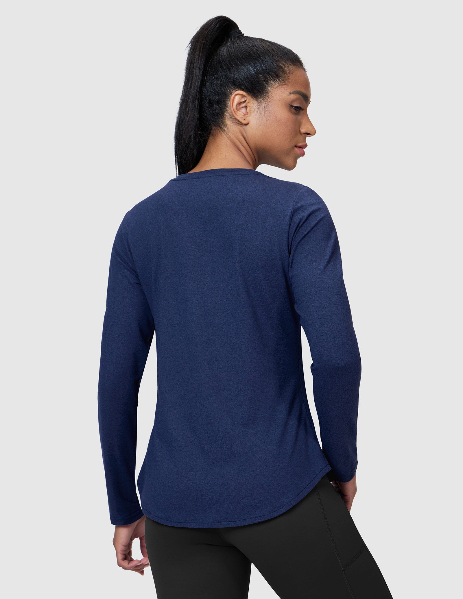 MIER Women’s Buttery Soft Long Sleeve Workout Dry Fit Tee Women Active Shirt