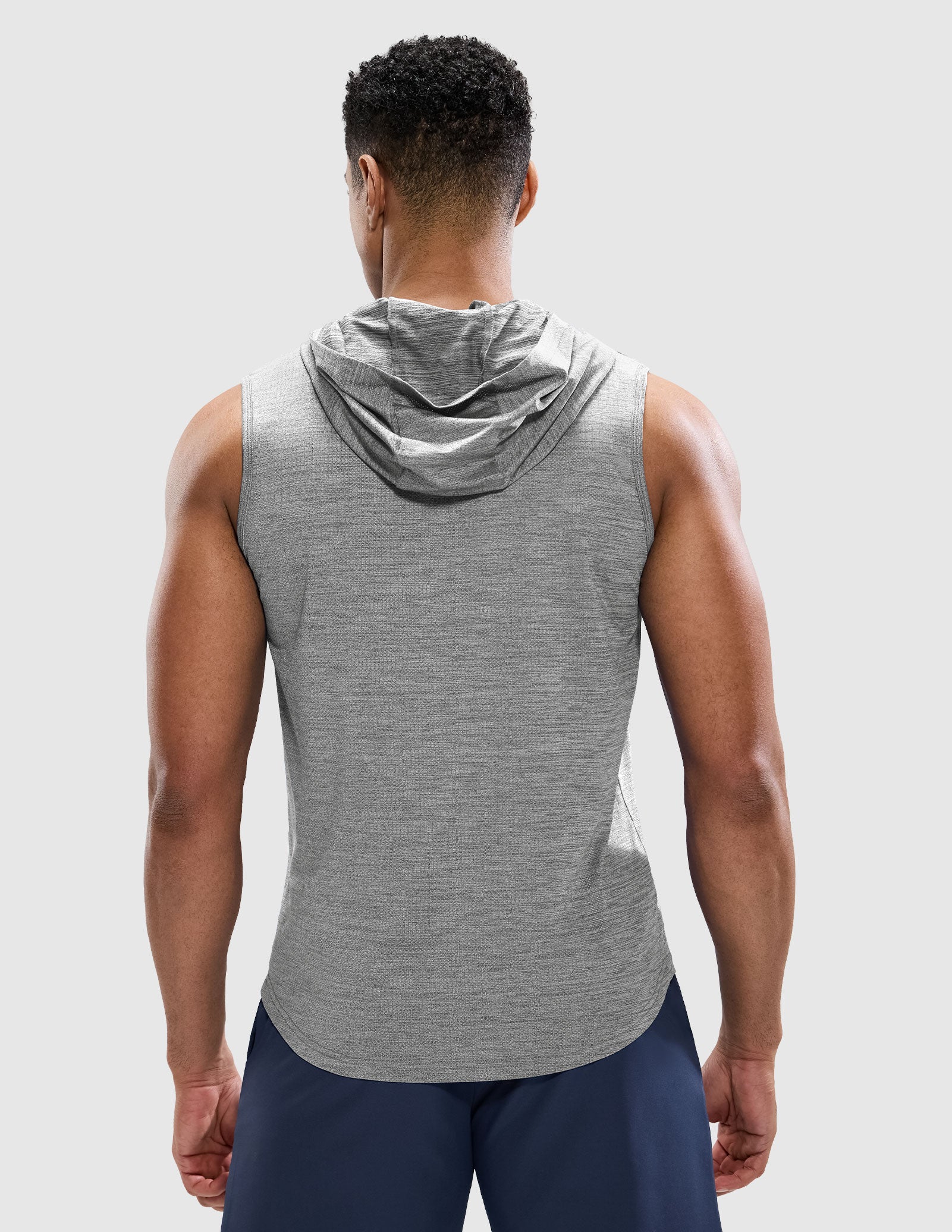 Men's Sleeveless Tank Top with Hood Quick Dry Shirts