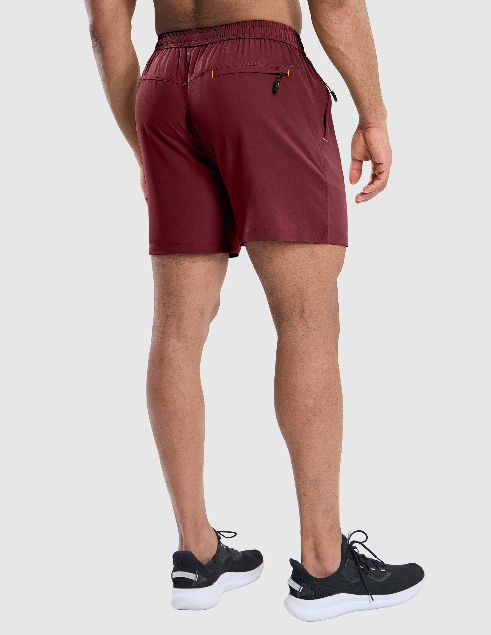 MIER Men's 5 Inch Dry Fit Running Shorts with Zipper Pockets Men's Shorts