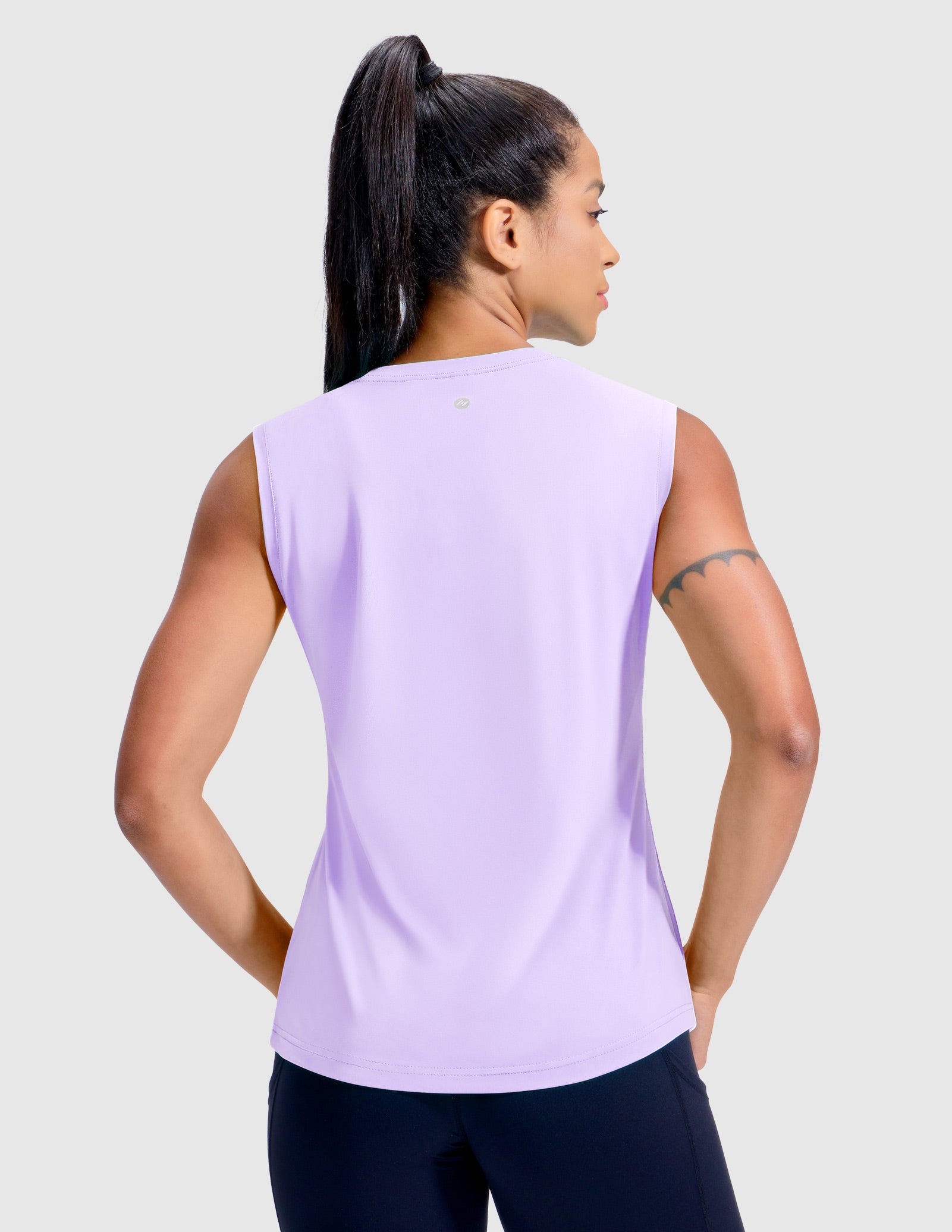 MIER Women’s Sleeveless Athletic Top Dry Fit UPF 50+ Running Workout Tank Women Tank Top