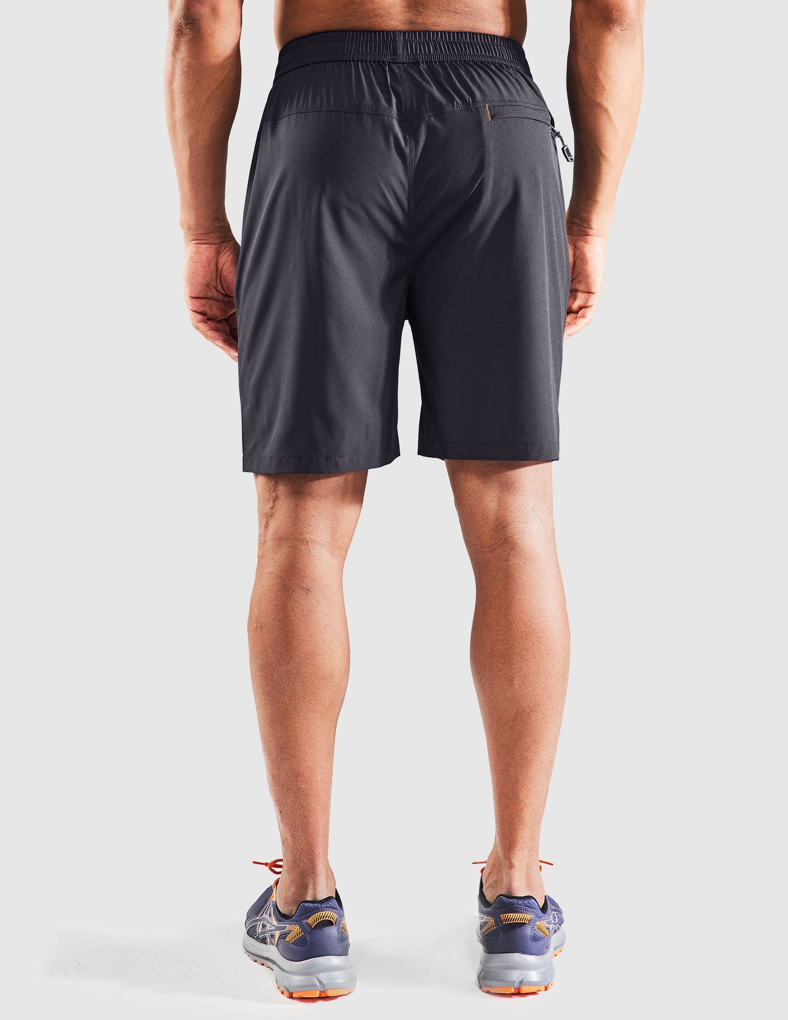 Men's Quick Dry Running Shorts with Zipper Pocket 7 Inch