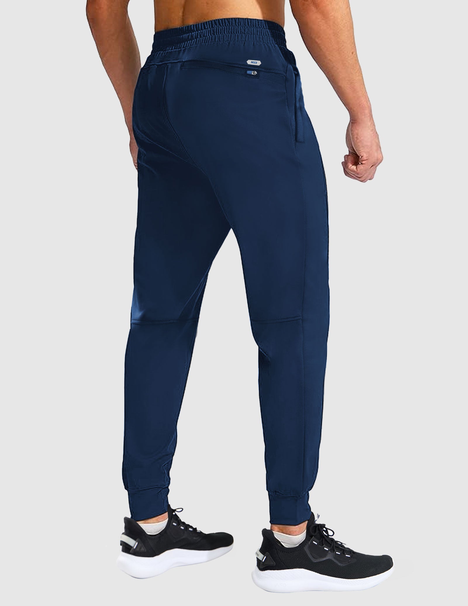 Men's Sweatpants Joggers Athletic Track Pants with Zipper Pockets