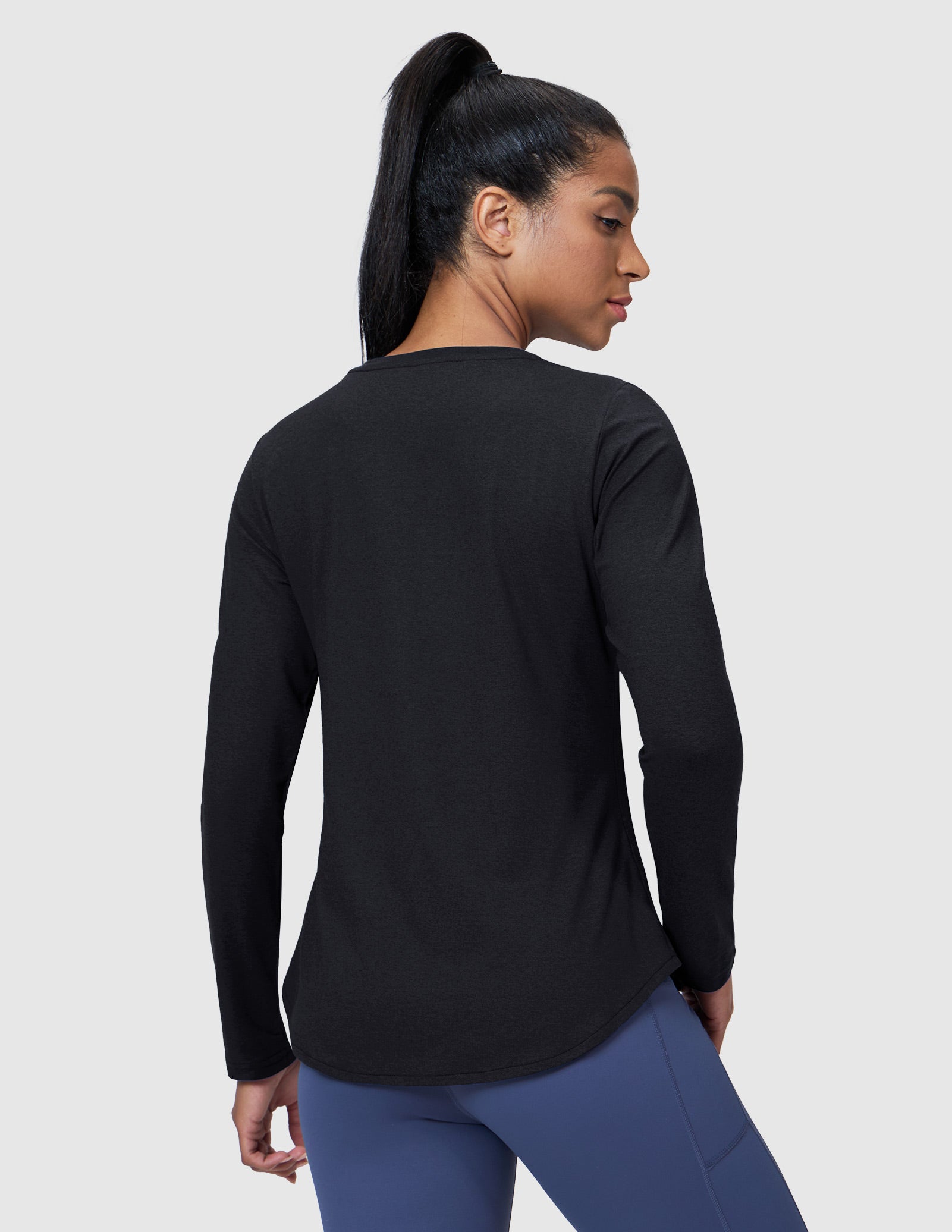 MIER Women’s Buttery Soft Long Sleeve Workout Dry Fit Tee Women Active Shirt