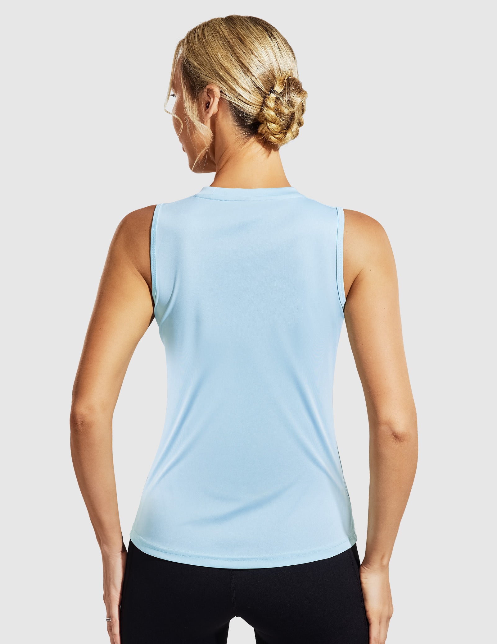 MIER UV Protection Sleeveless Workout Tank Top for Women - Lightweight & Breathable Women's Tank Top