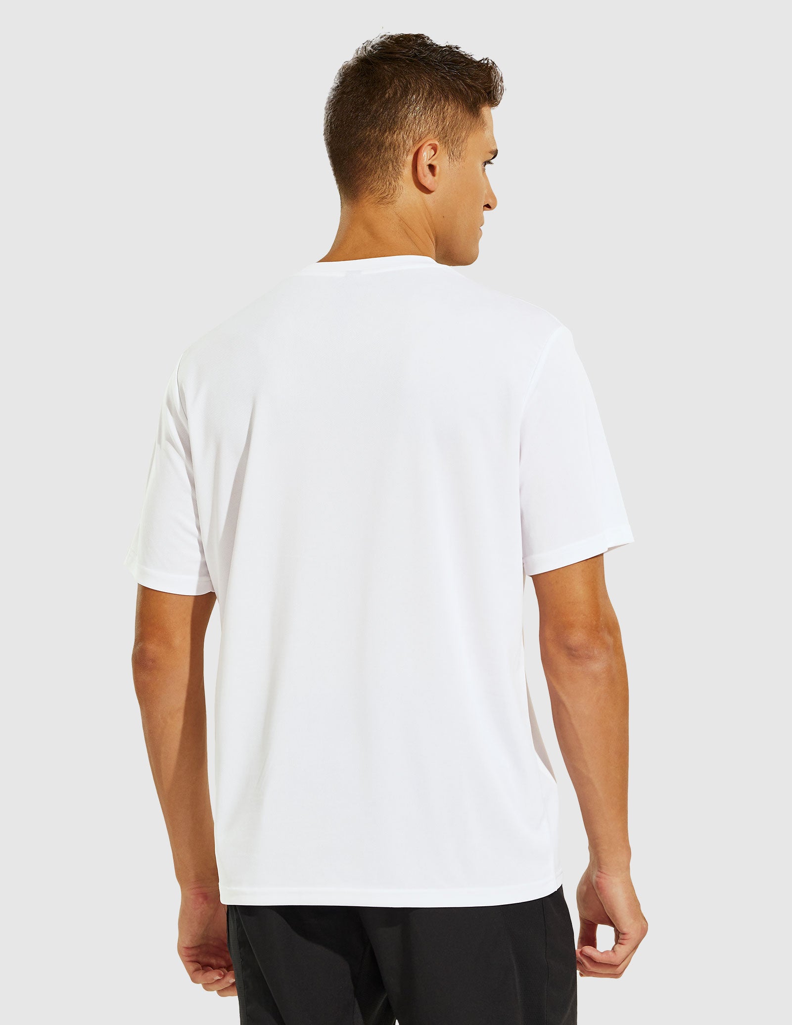 Schnell trocknende Sporthemden für Herren mit V-Ausschnitt, Trainings-T-Shirts