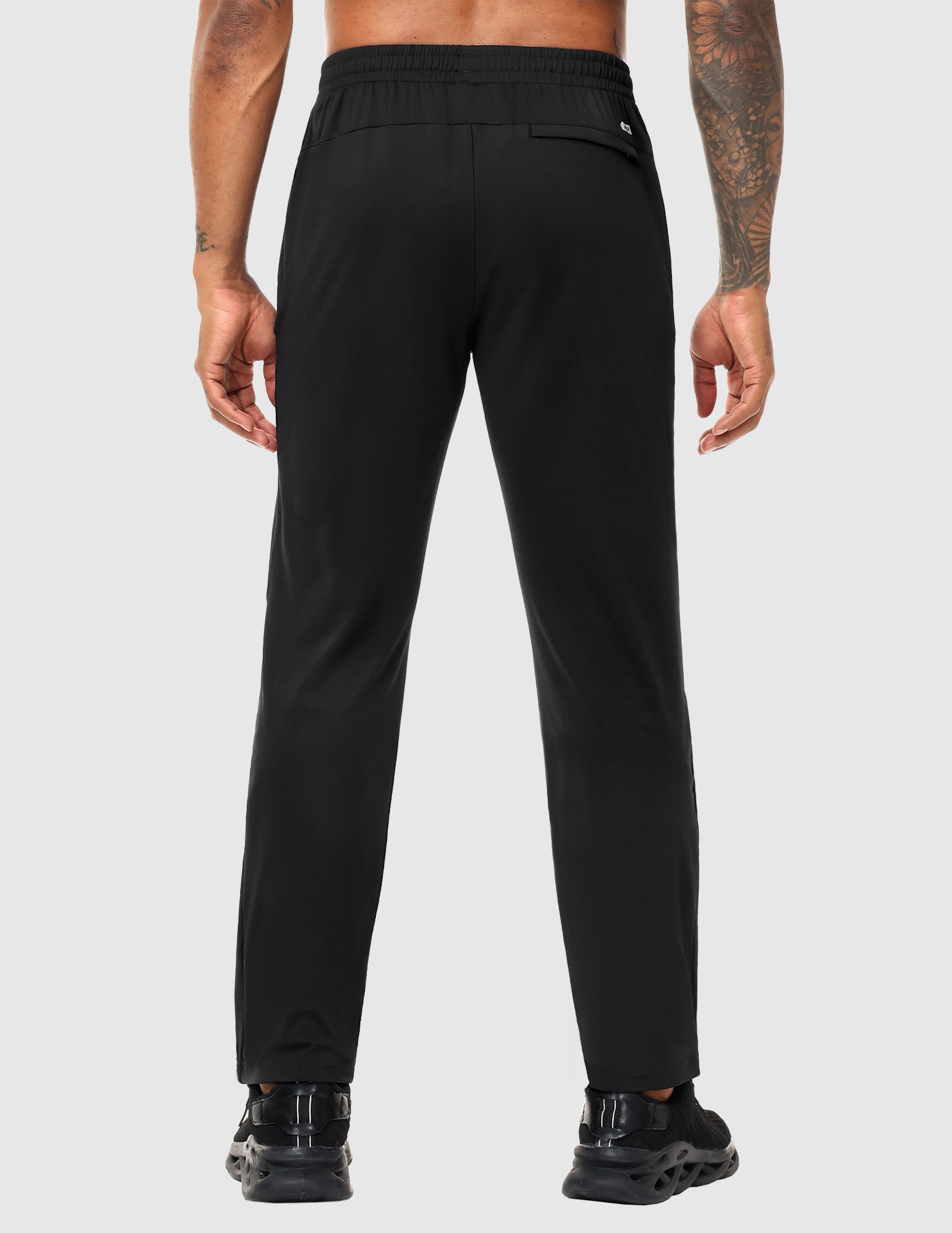 MIER Men’s Workout Sweatpants Lightweight Jogging Track Pants with 3 Zipper Pockets Men's Train Pants