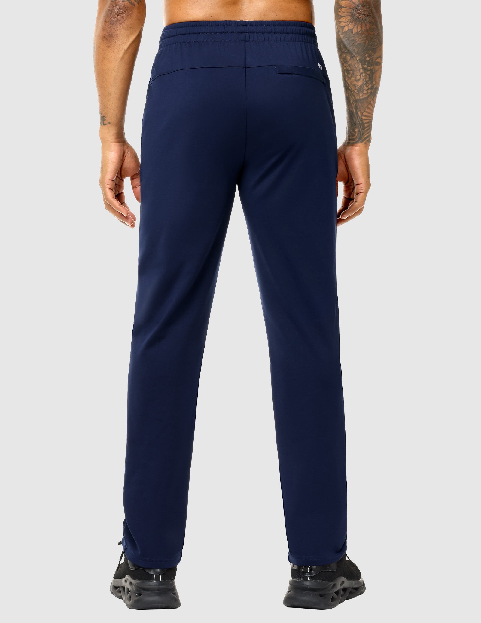 MIER Men's Fleece Lined Athletic Pants with Zipper Pockets | Winter Warm Workout Sweatpants Men's Train Pants
