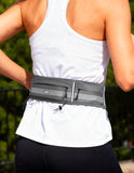 MIER Running Belt Slim Waist Pack with Bib Clips Phone Holder Running Belt