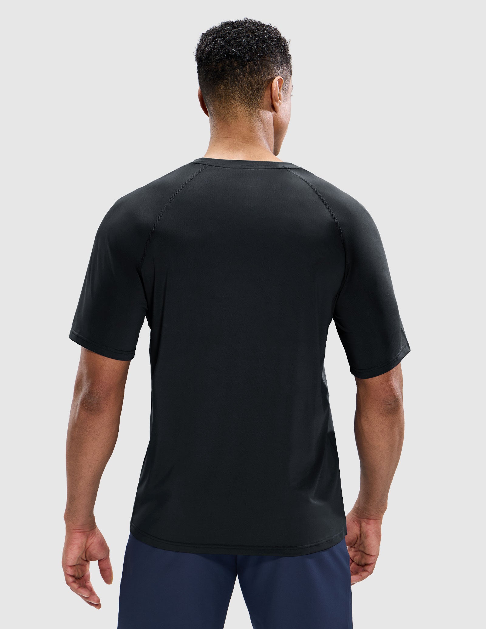 MIER Men's Workout T Shirts Stretchy Quick Dry and Moisture Wicking Men's T-Shirts
