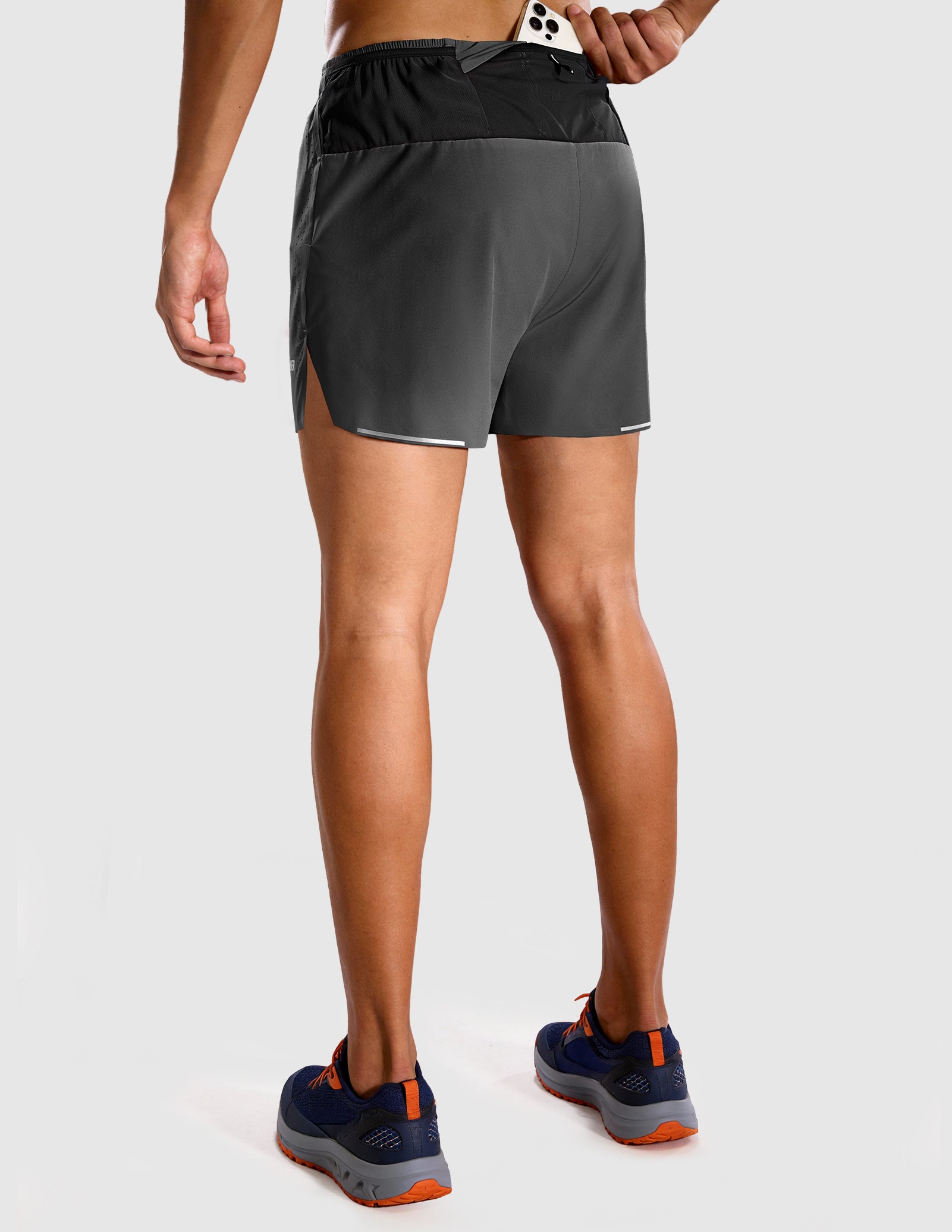 MIER Men's 3.5" Running Shorts Lightweight Marathon Training Shorts Men's Shorts
