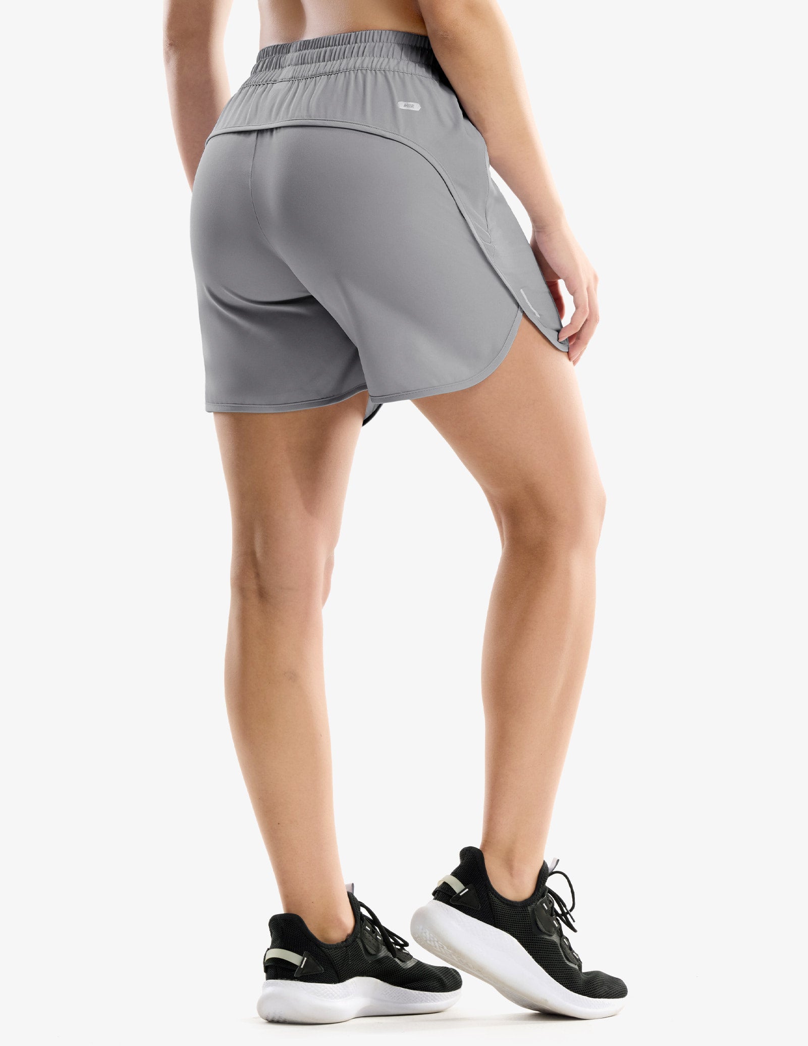 MIER Women's 5" Running Shorts with Secure Zipper Pockets Women Shorts