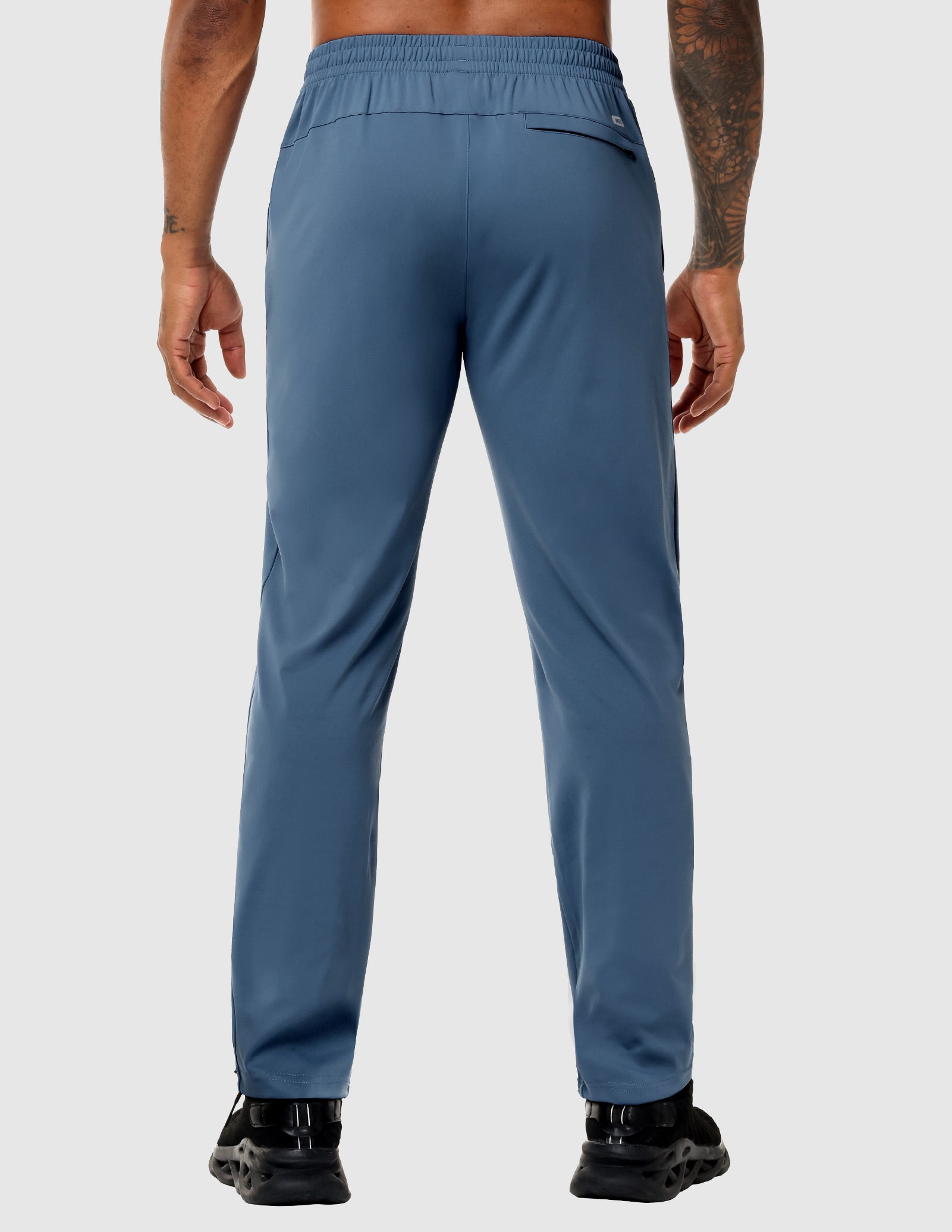 MIER Men’s Workout Sweatpants Lightweight Jogging Track Pants with 3 Zipper Pockets Men's Train Pants