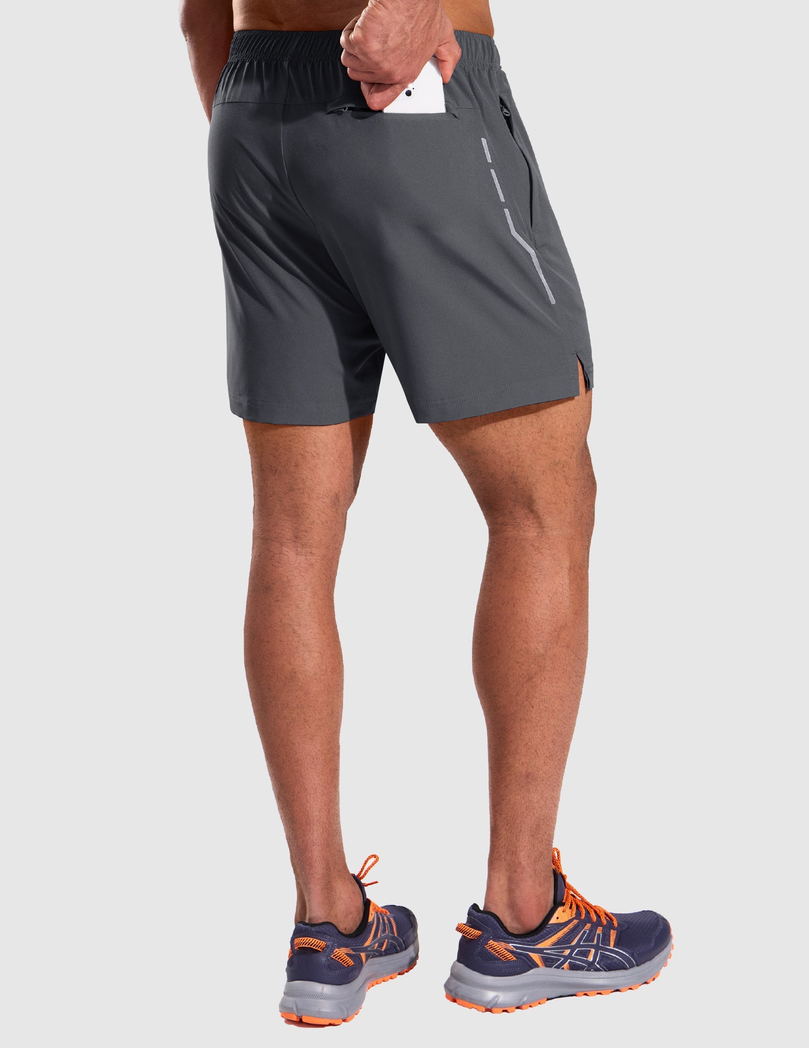 MIER Men’s 5" Athletic Running Shorts Quick Dry Workout Gym Shorts 3 Pockets Men's Shorts