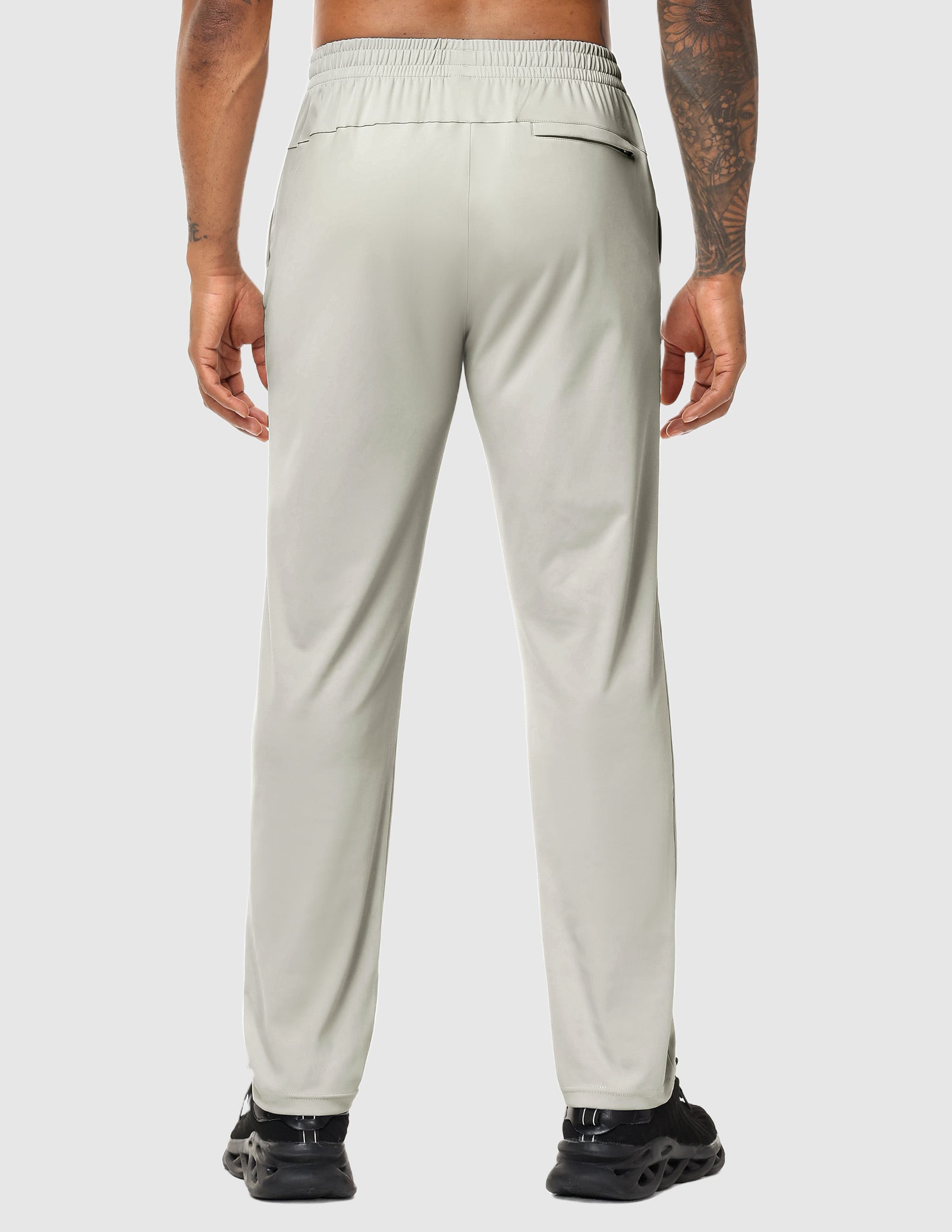 MIER Men’s Workout Sweatpants Lightweight Jogging Track Pants with 3 Zipper Pockets Men's Train Pants