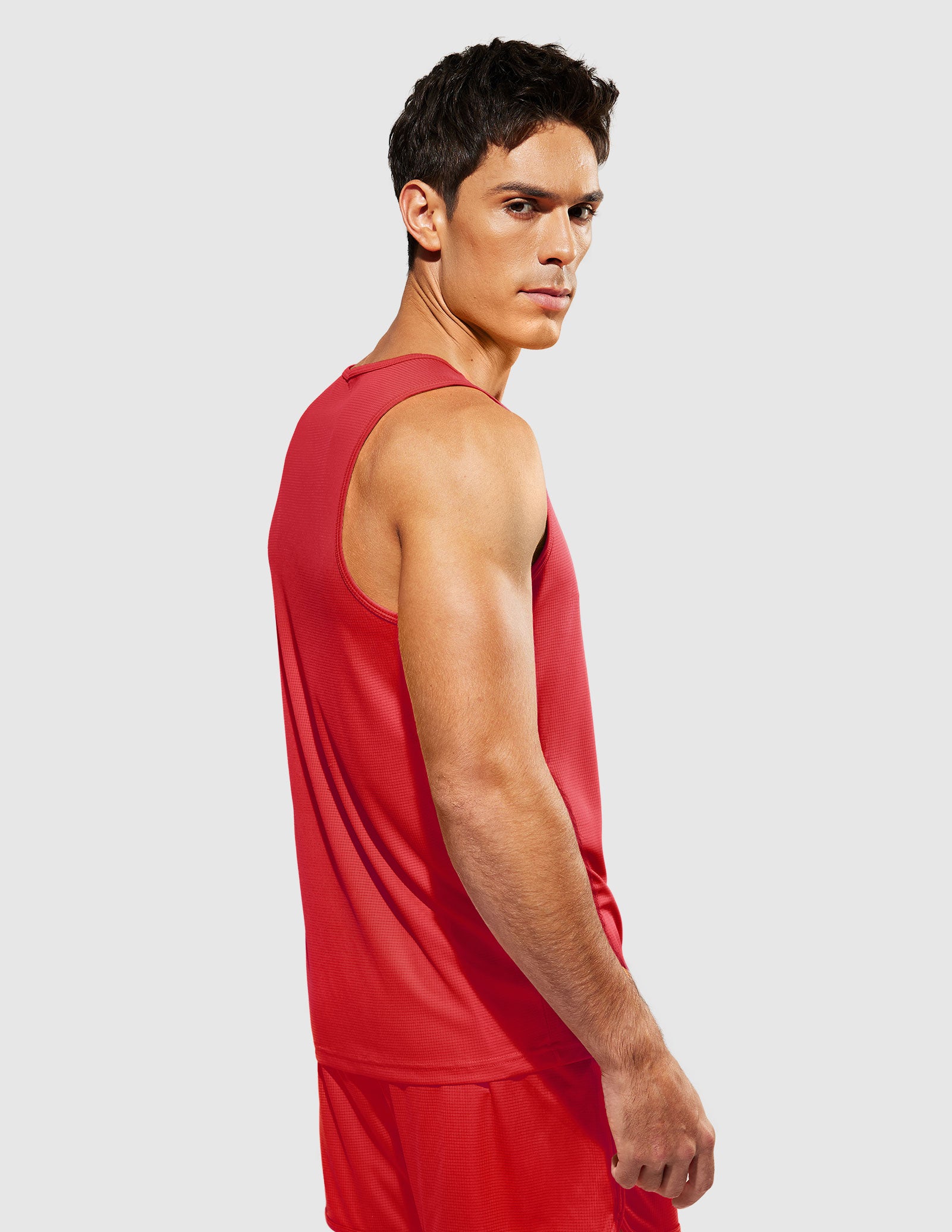 MIER Summer Running Tank Top Lightweight and Sweat Wicking Men's Tank Top