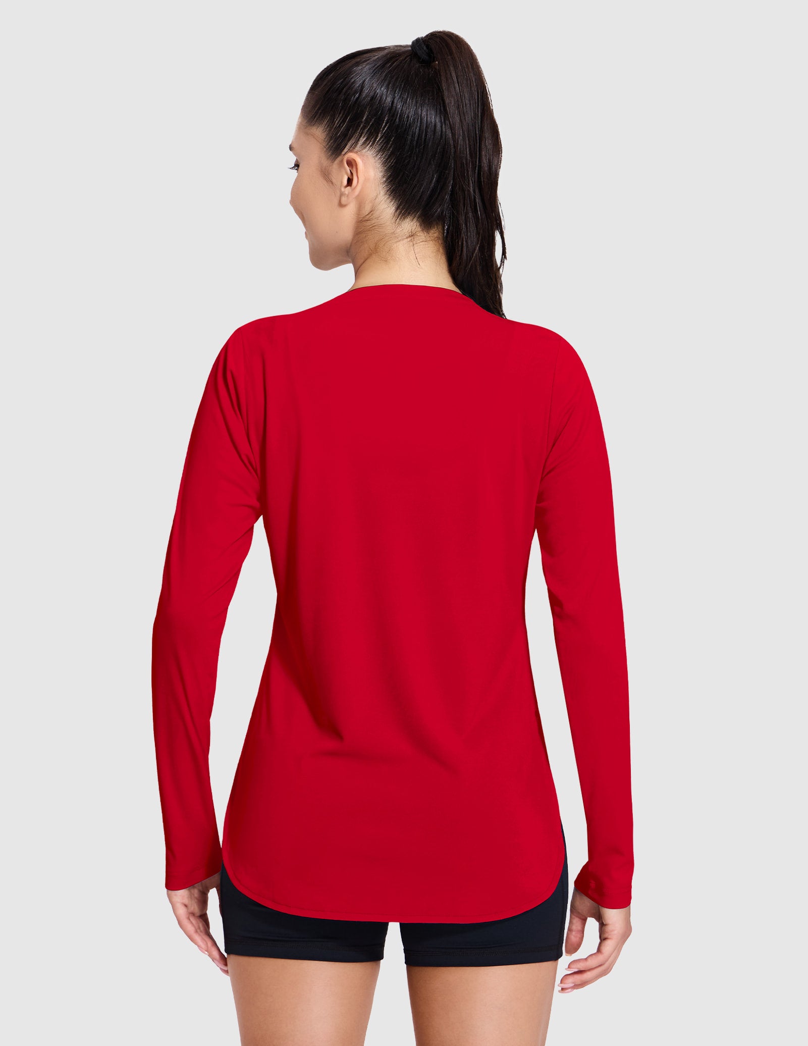 MIER Women's UPF 50 Plus Long Sleeve Running Shirt Sun Protection and Style Women Active Shirt