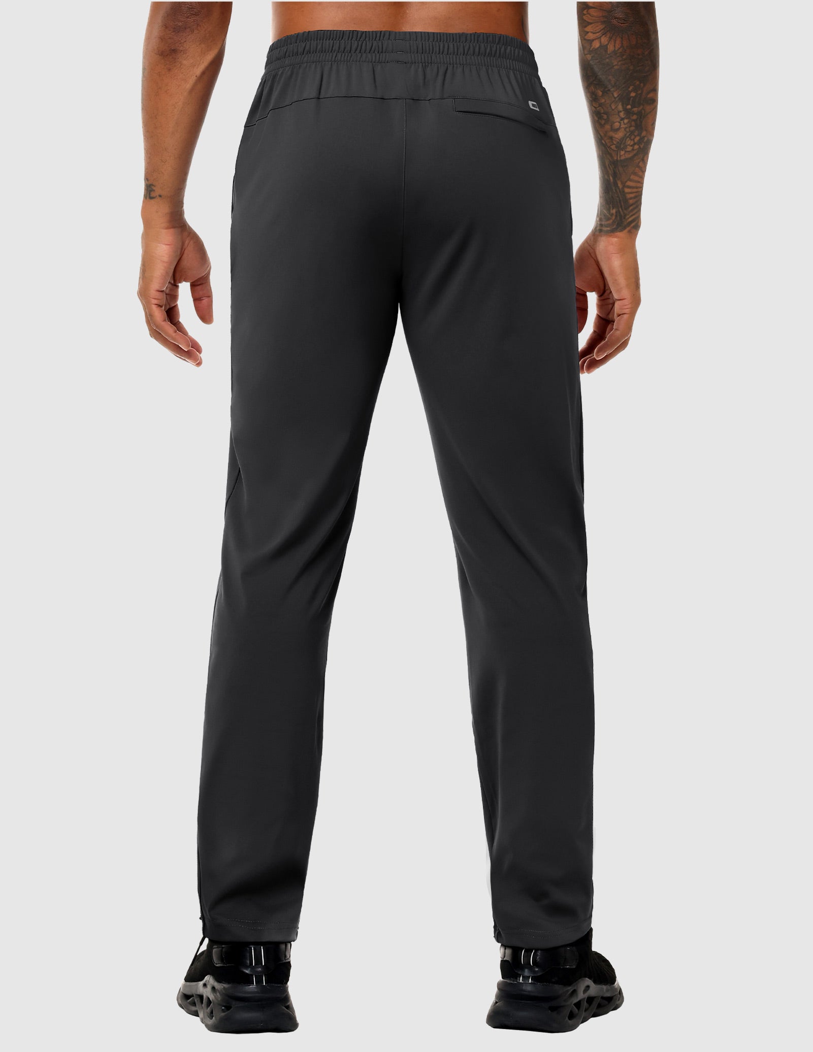 MIER Men’s Workout Sweatpants Lightweight Jogging Track Pants with 3 Zipper Pockets Men's Train Pants