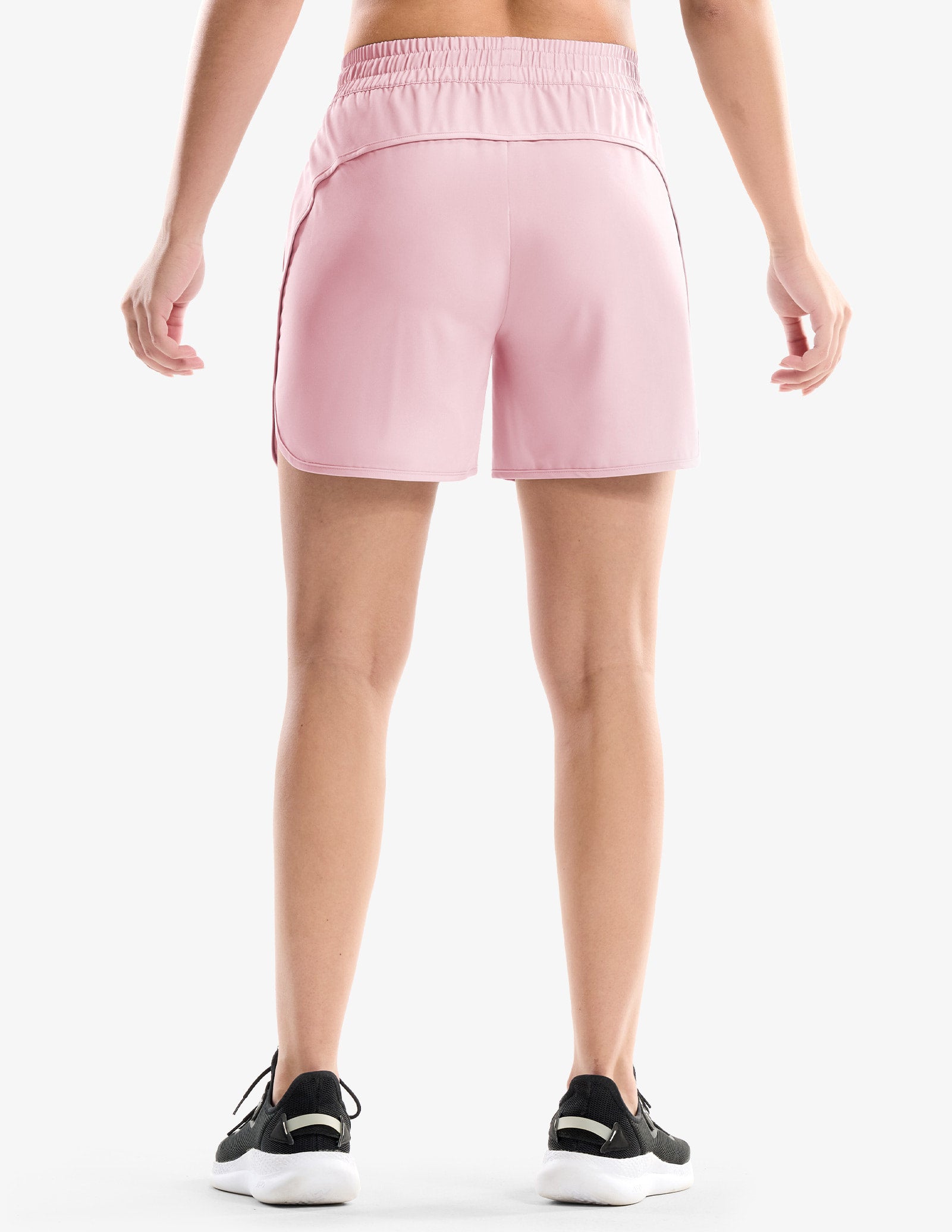 MIER Women's 5" Running Shorts with Secure Zipper Pockets Women Shorts