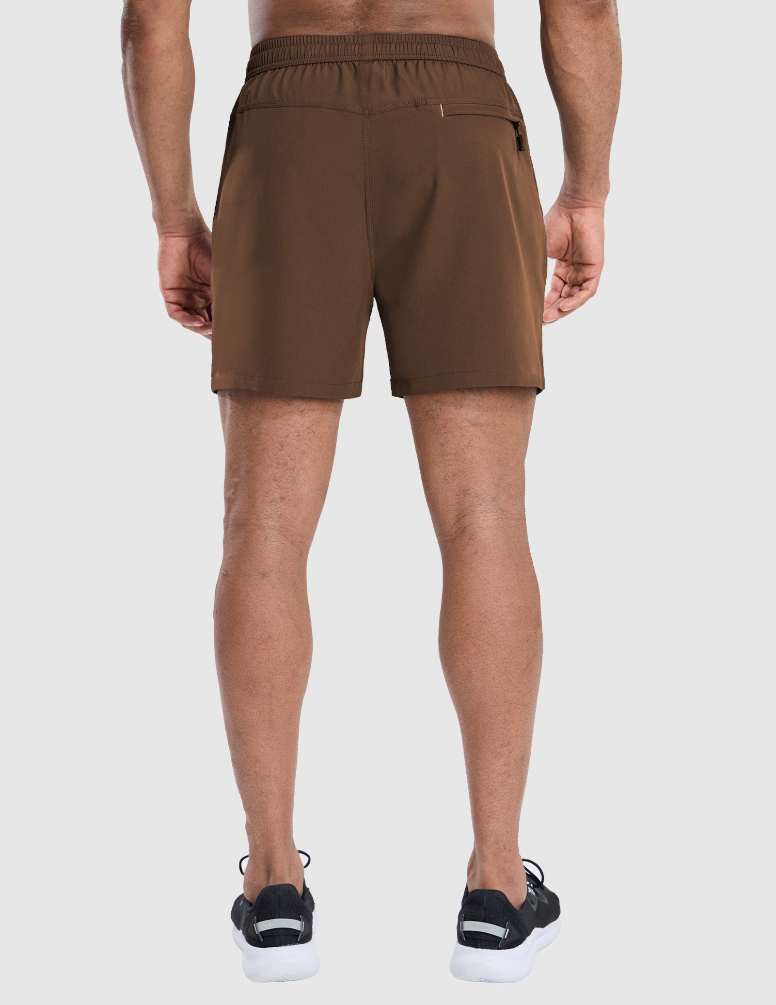 MIER Men's 5 Inch Dry Fit Running Shorts with Zipper Pockets Men's Shorts