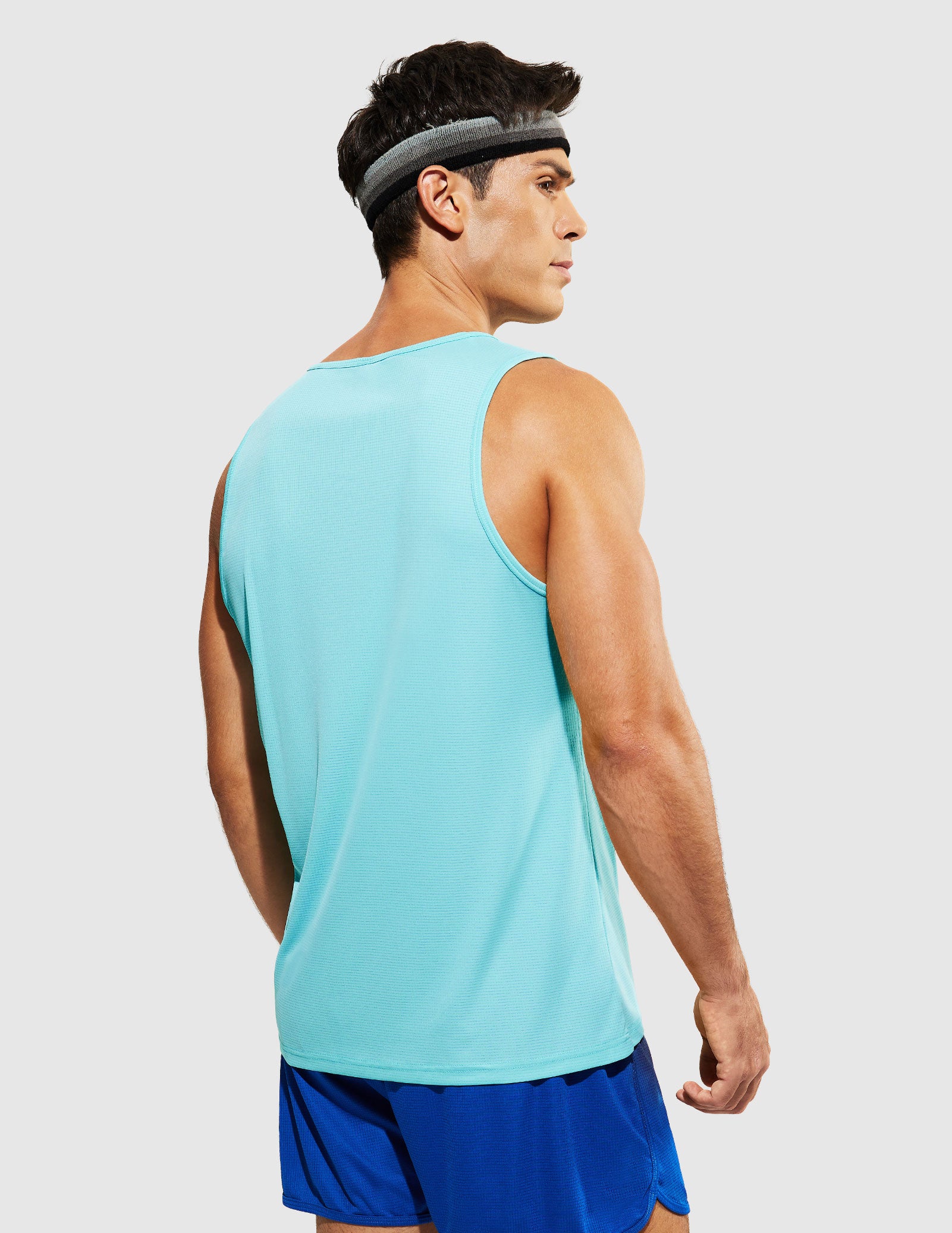 MIER Summer Running Tank Top Lightweight and Sweat Wicking Men's Tank Top