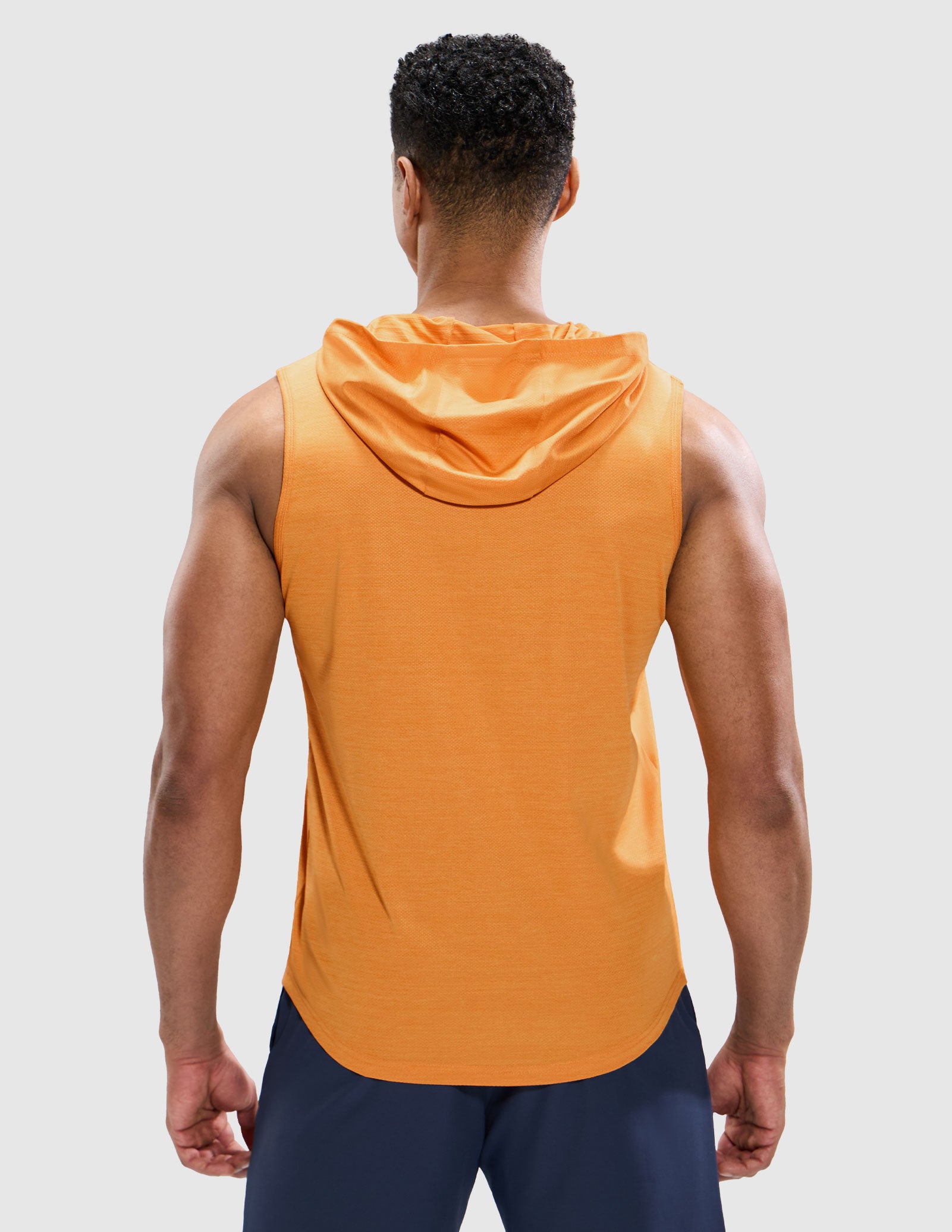 MIER Men's Sleeveless Tank Top with Hood Quick Dry Shirts Men's Sleeveless T-shirt