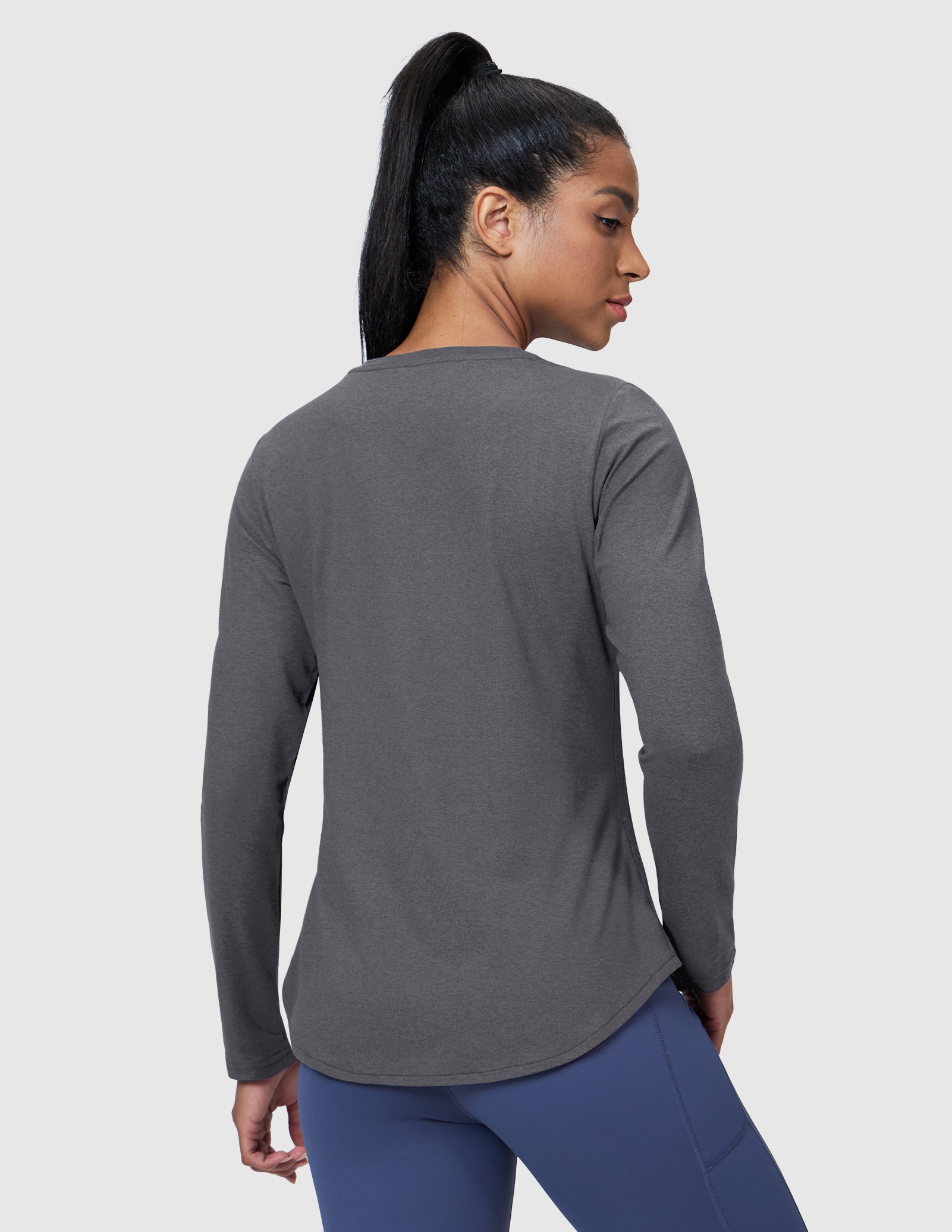 MIER Women’s Buttery Soft Long Sleeve Workout Dry Fit Tee Women Active Shirt