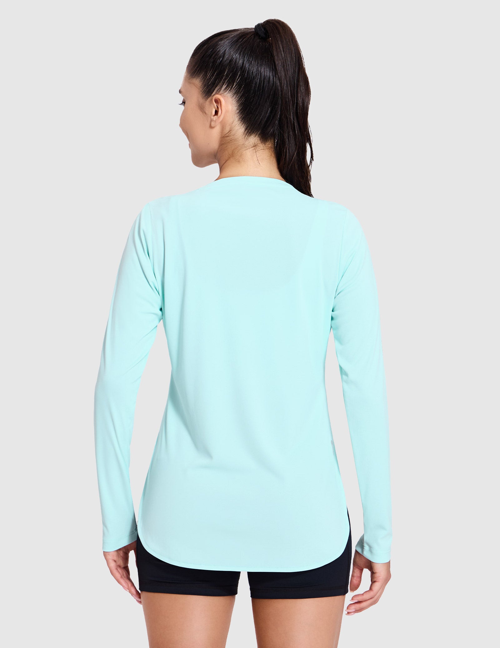 MIER Women's UPF 50 Plus Long Sleeve Running Shirt Sun Protection and Style Women Active Shirt