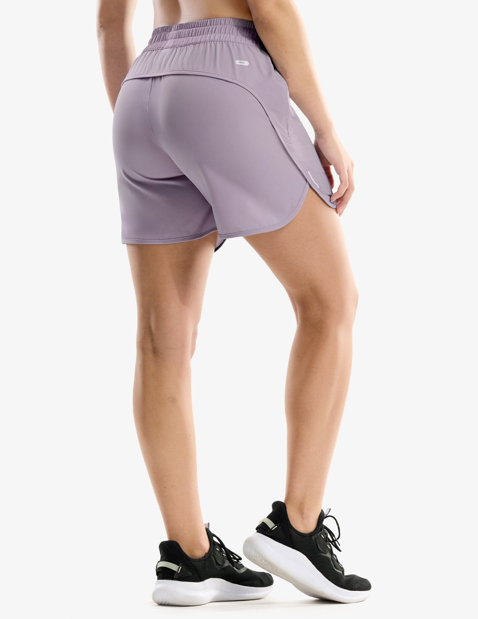 MIER Women's 5" Running Shorts with Secure Zipper Pockets Women Shorts