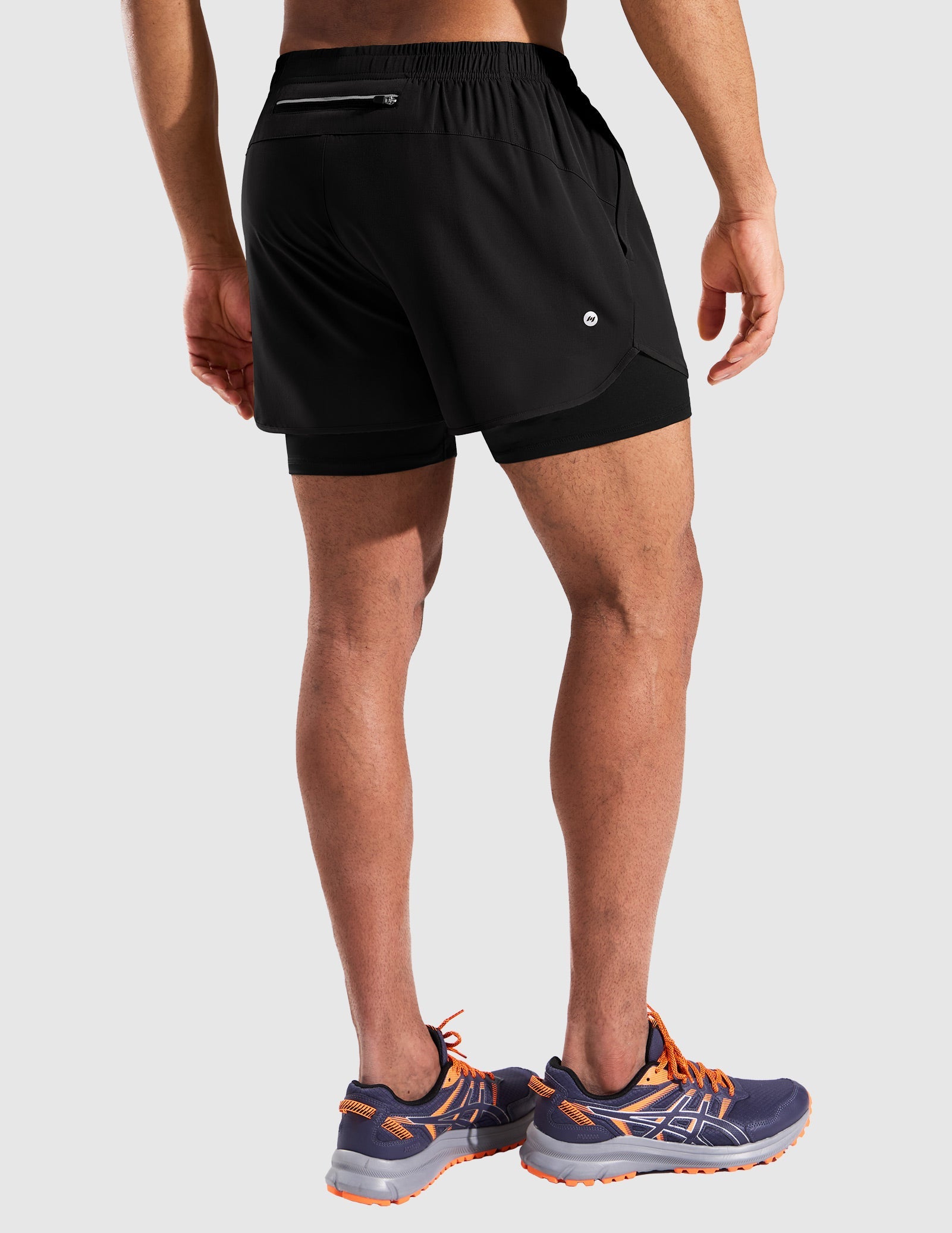 MIER Men’s 2-in-1 Running Shorts 5” Quick Dry with Compression Liner & 3 Pockets Men's Shorts