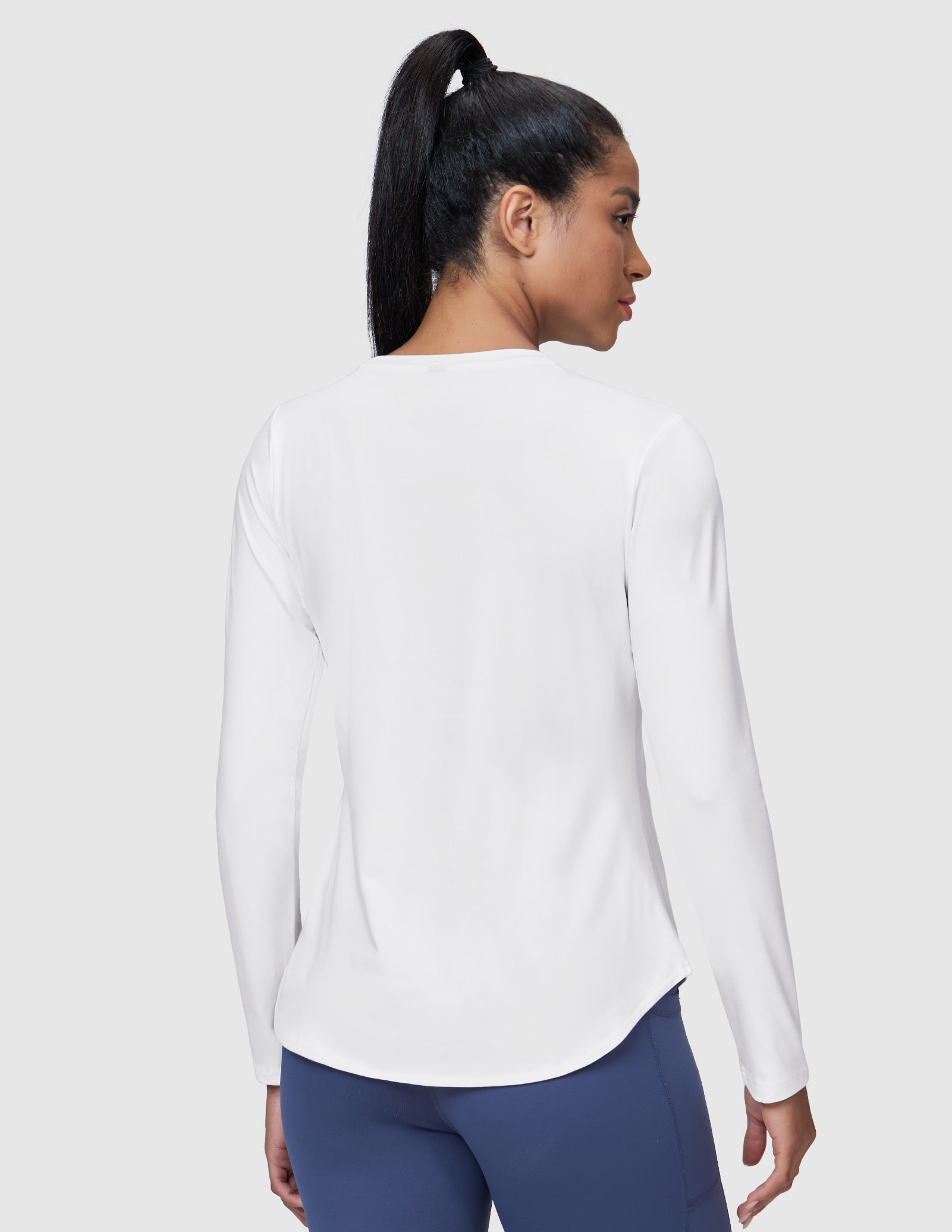 MIER Women’s Buttery Soft Long Sleeve Workout Dry Fit Tee Women Active Shirt