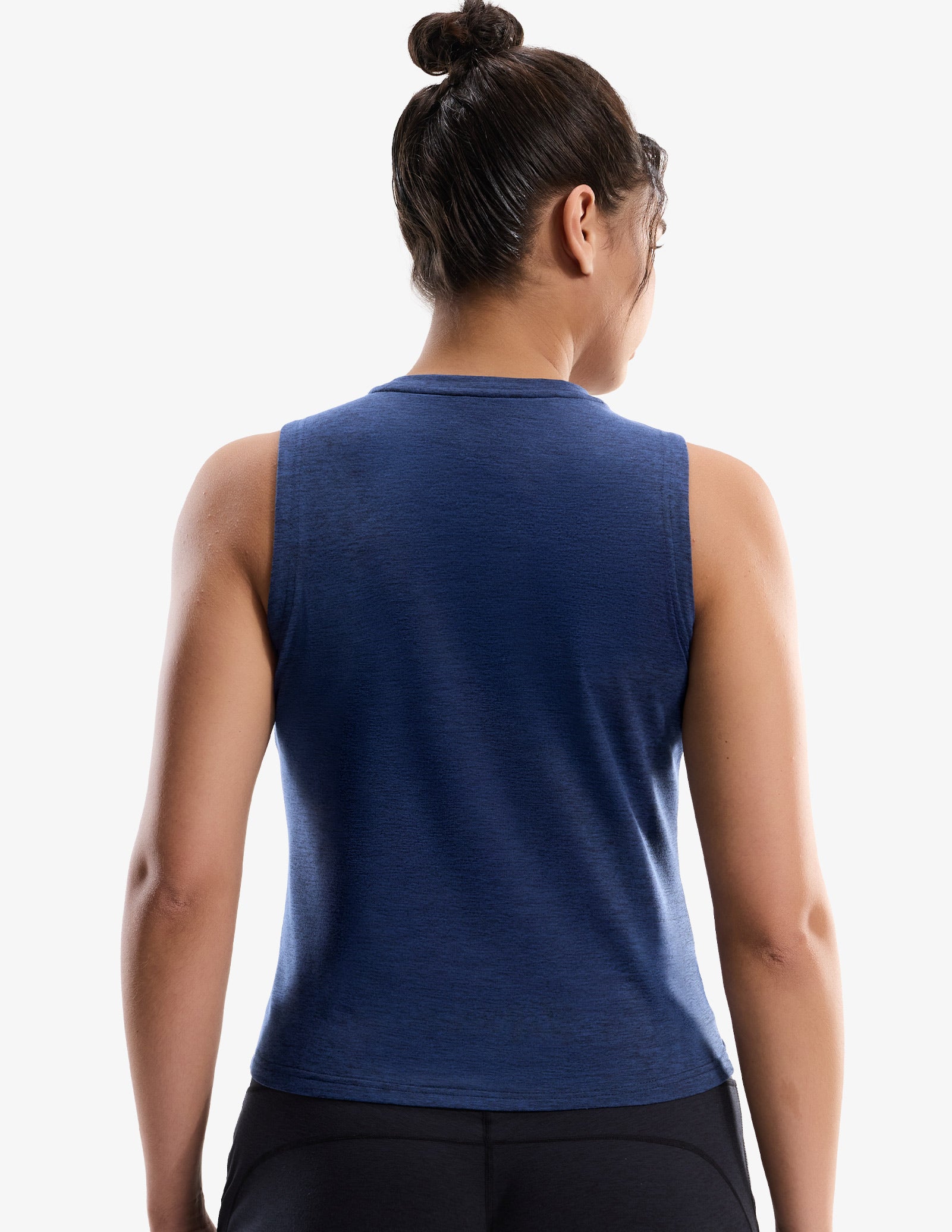 MIER Women’s Buttery-Soft Skimmer Tank Top High-Hip Workout Shirt Women Active Shirt