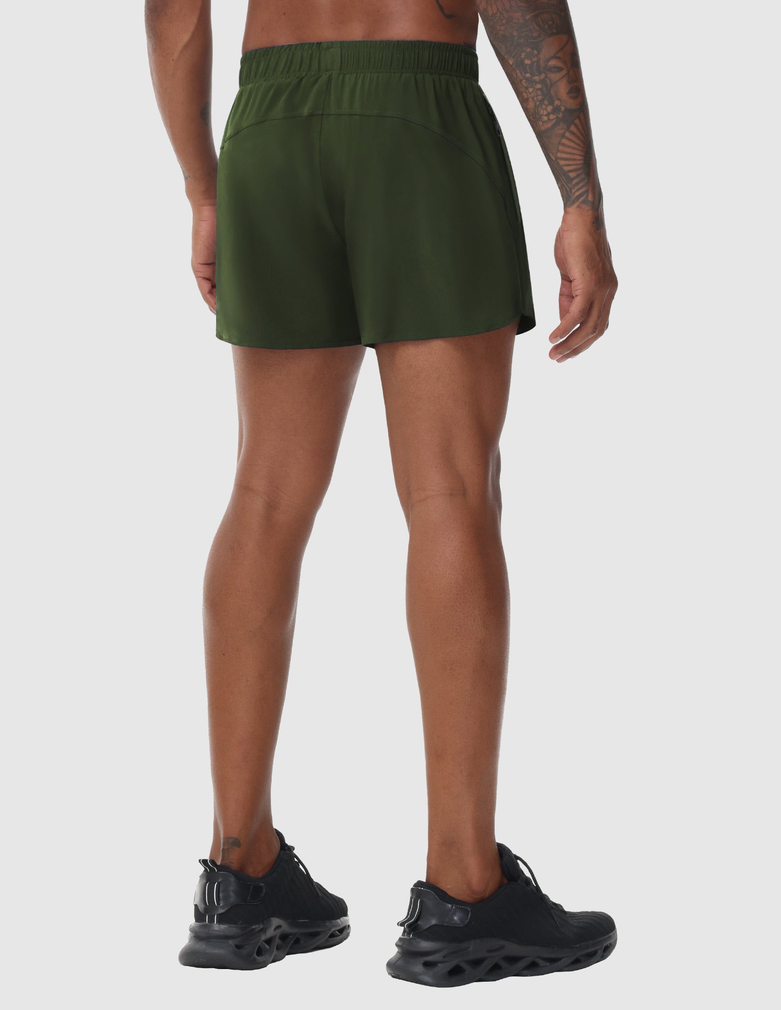 Men's PaceLite Logo Shorts W/Brief 3"