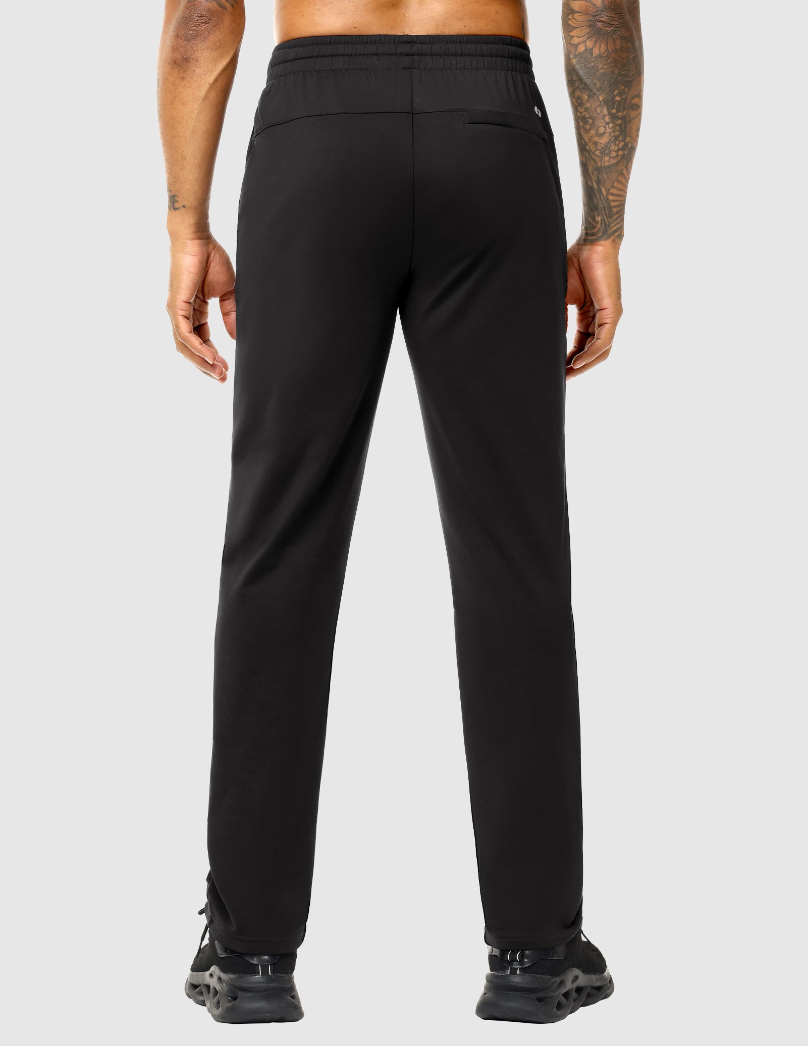MIER Men's Fleece Lined Athletic Pants with Zipper Pockets | Winter Warm Workout Sweatpants Men's Train Pants