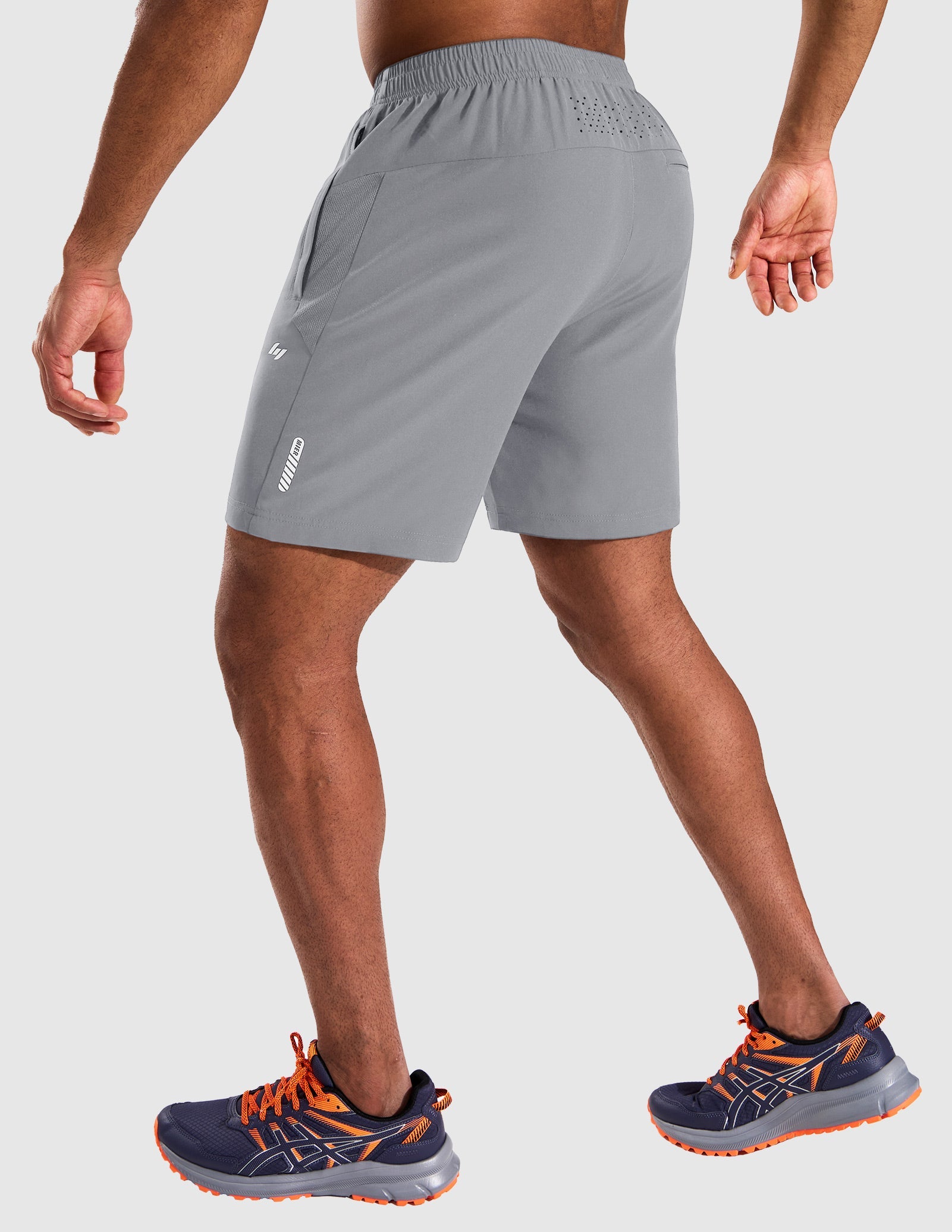 MIER Men’s 7” Athletic Shorts Quick Dry with 3 Zipper Pockets, No Liner Men's Shorts