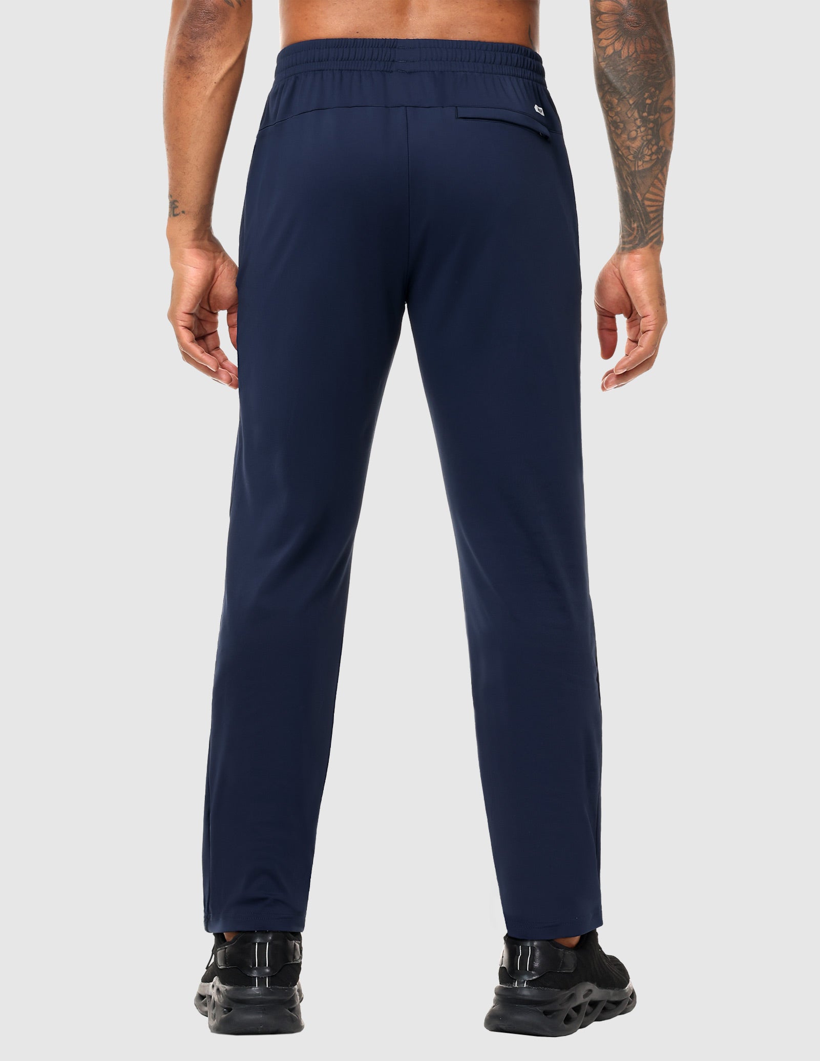 MIER Men’s Workout Sweatpants Lightweight Jogging Track Pants with 3 Zipper Pockets Men's Train Pants