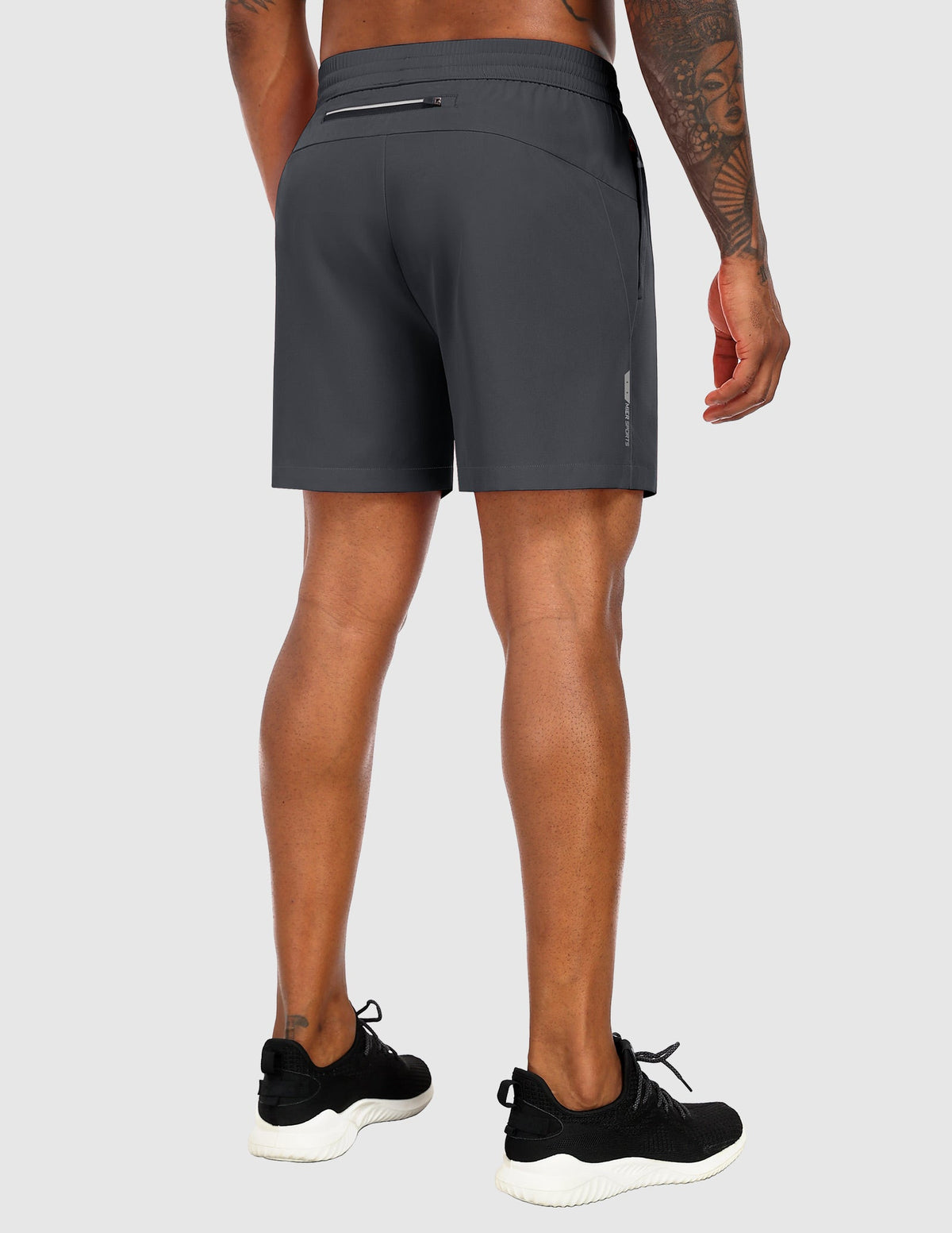MIER Men's 5" Running Shorts with Phone Pockets, Quick-Dry Fit Men's Shorts