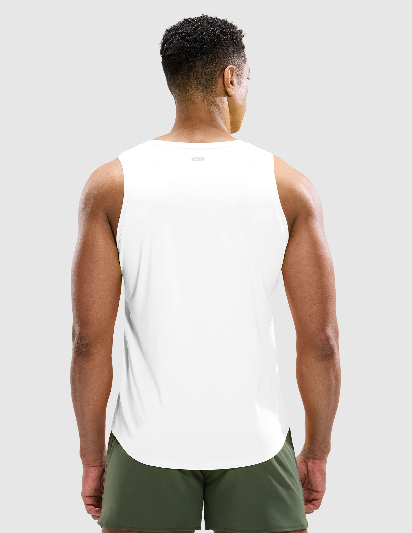 MIER Men’s Sleeveless Running Shirt Breathable and Sweat Wicking Men's Tank Top