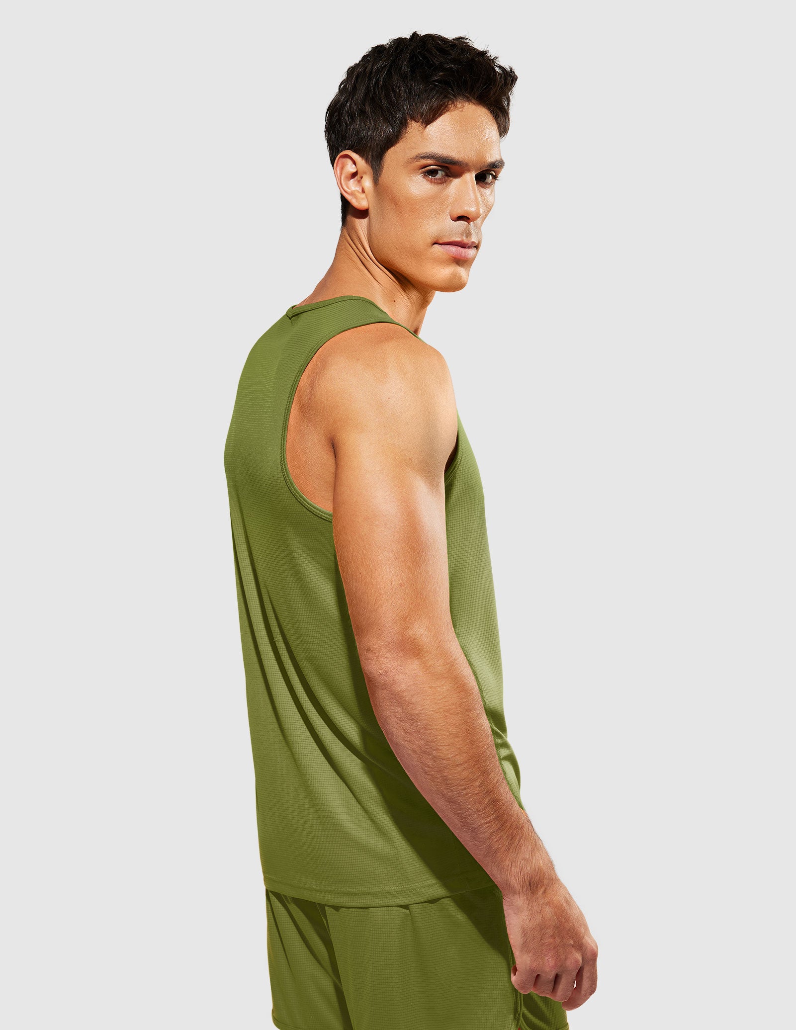 MIER Summer Running Tank Top Lightweight and Sweat Wicking Men's Tank Top