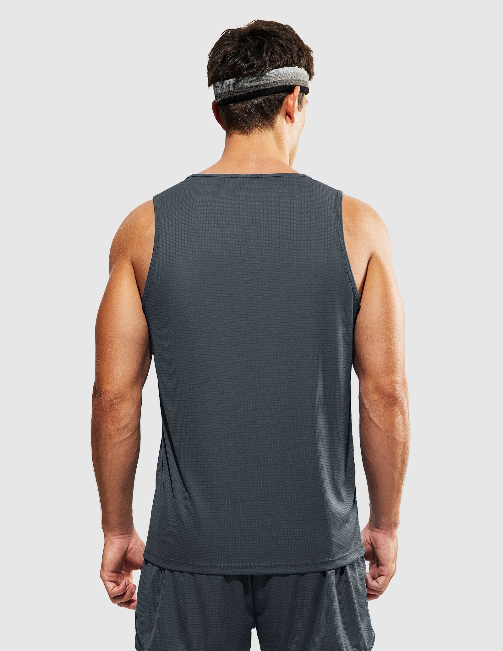 MIER Summer Running Tank Top Lightweight and Sweat Wicking Men's Tank Top