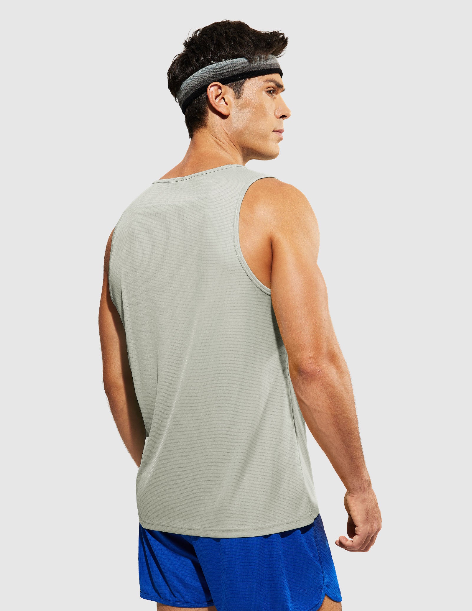 MIER Summer Running Tank Top Lightweight and Sweat Wicking Men's Tank Top