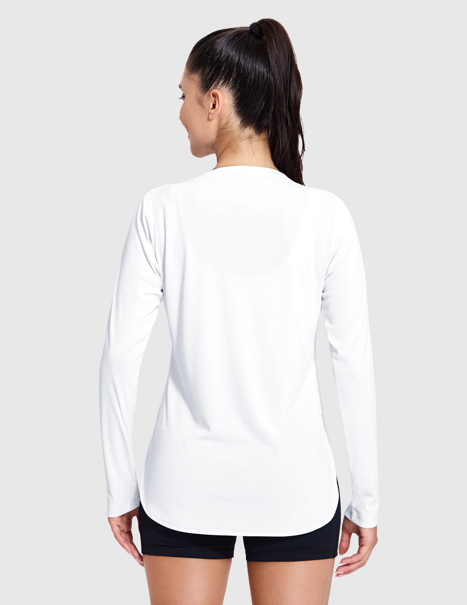 MIER Women's UPF 50 Plus Long Sleeve Running Shirt Sun Protection and Style Women Active Shirt