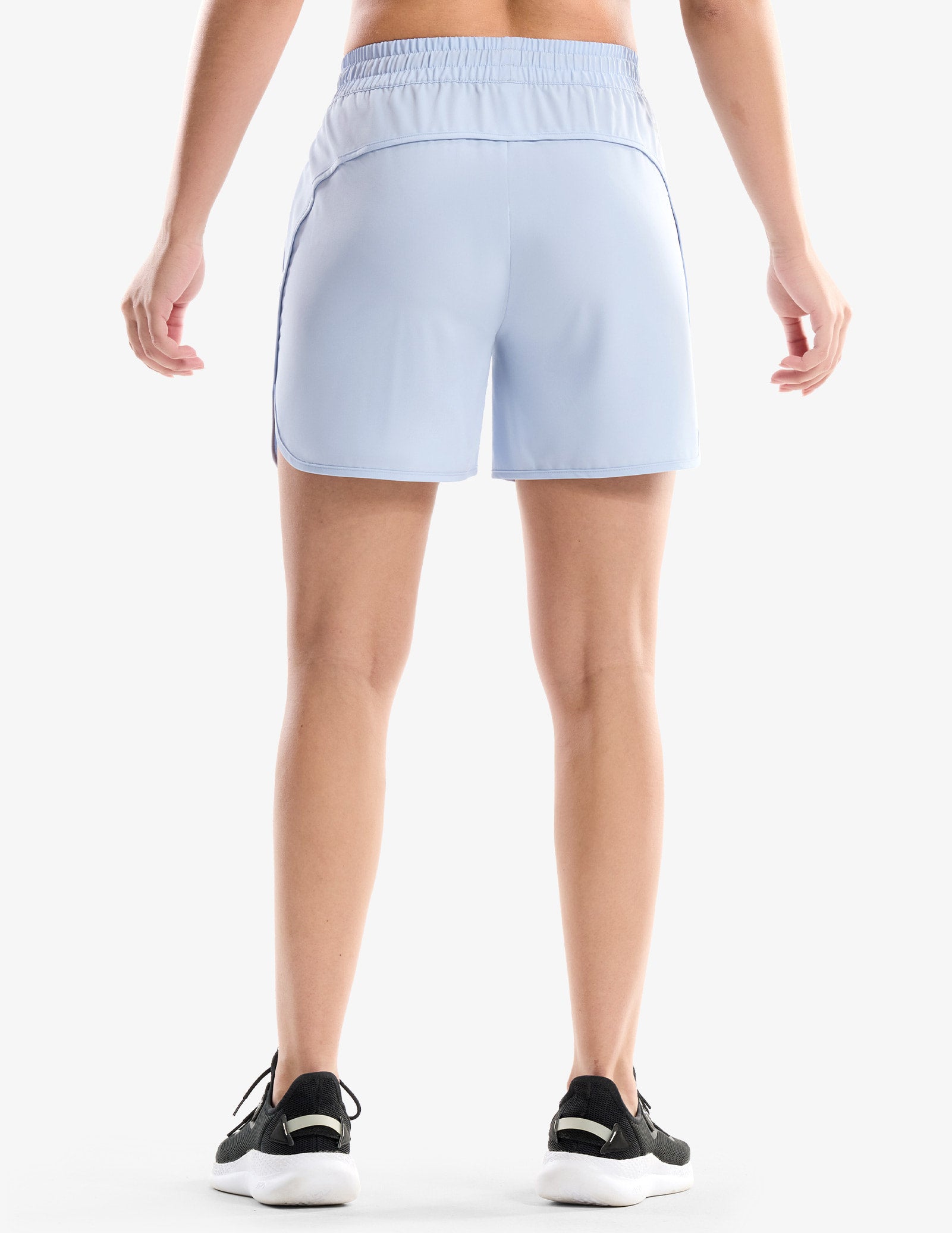 MIER Women's 5" Running Shorts with Secure Zipper Pockets Women Shorts