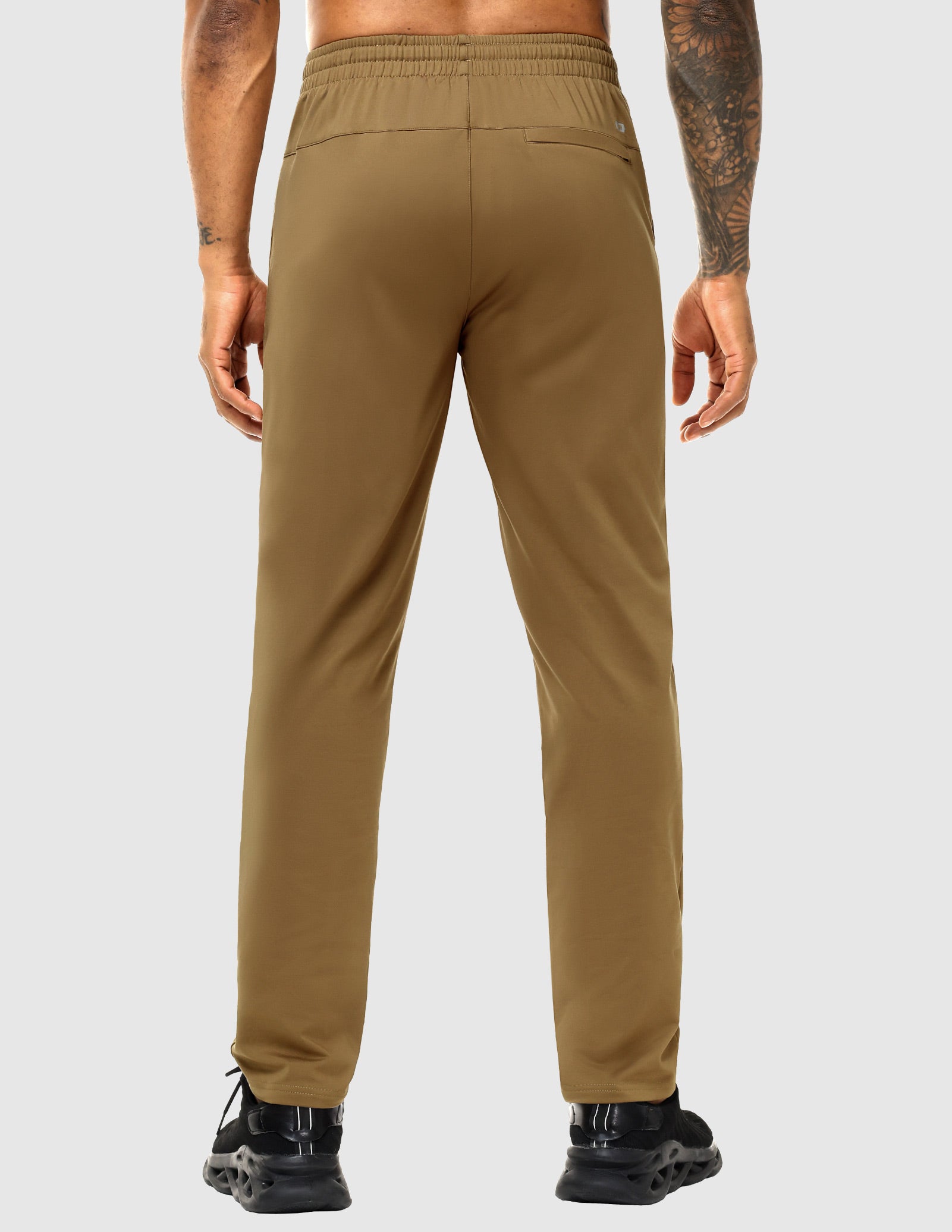 MIER Men's Fleece Lined Athletic Pants with Zipper Pockets | Winter Warm Workout Sweatpants Men's Train Pants
