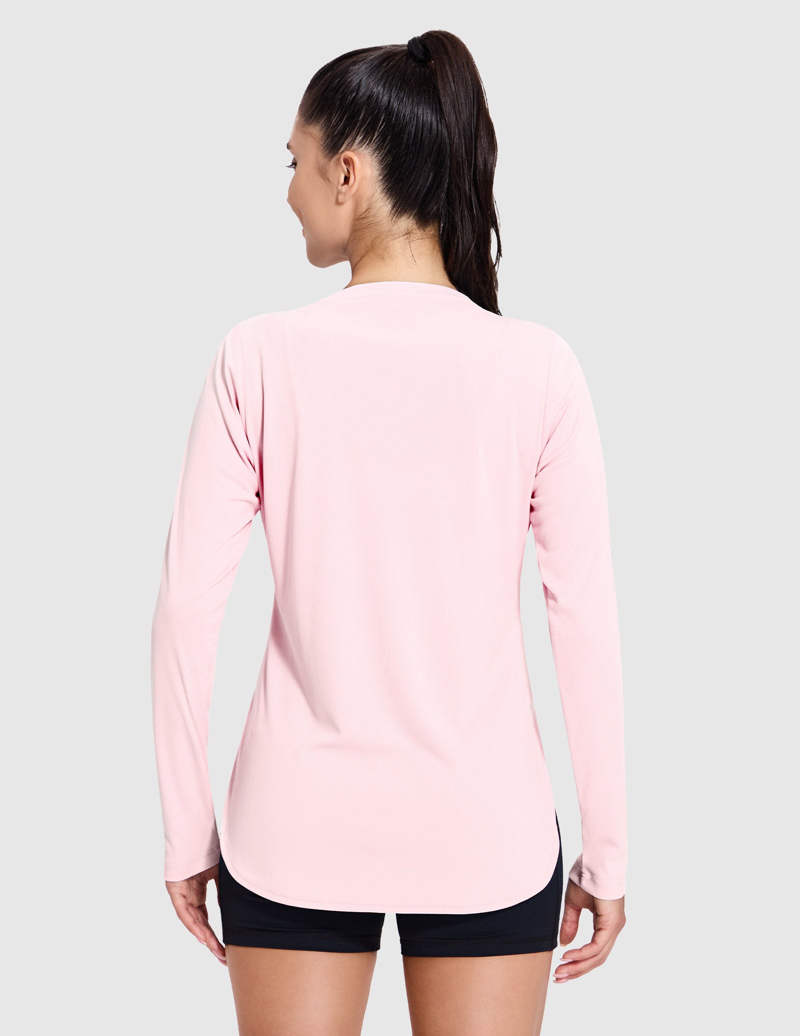 MIER Women's UPF 50 Plus Long Sleeve Running Shirt Sun Protection and Style Women Active Shirt