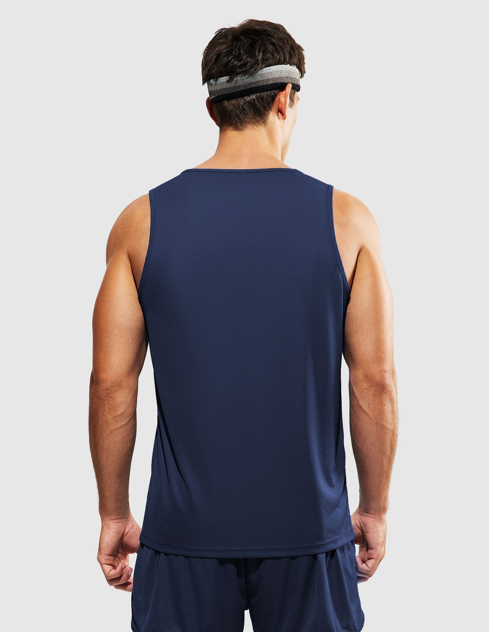 MIER Summer Running Tank Top Lightweight and Sweat Wicking Men's Tank Top